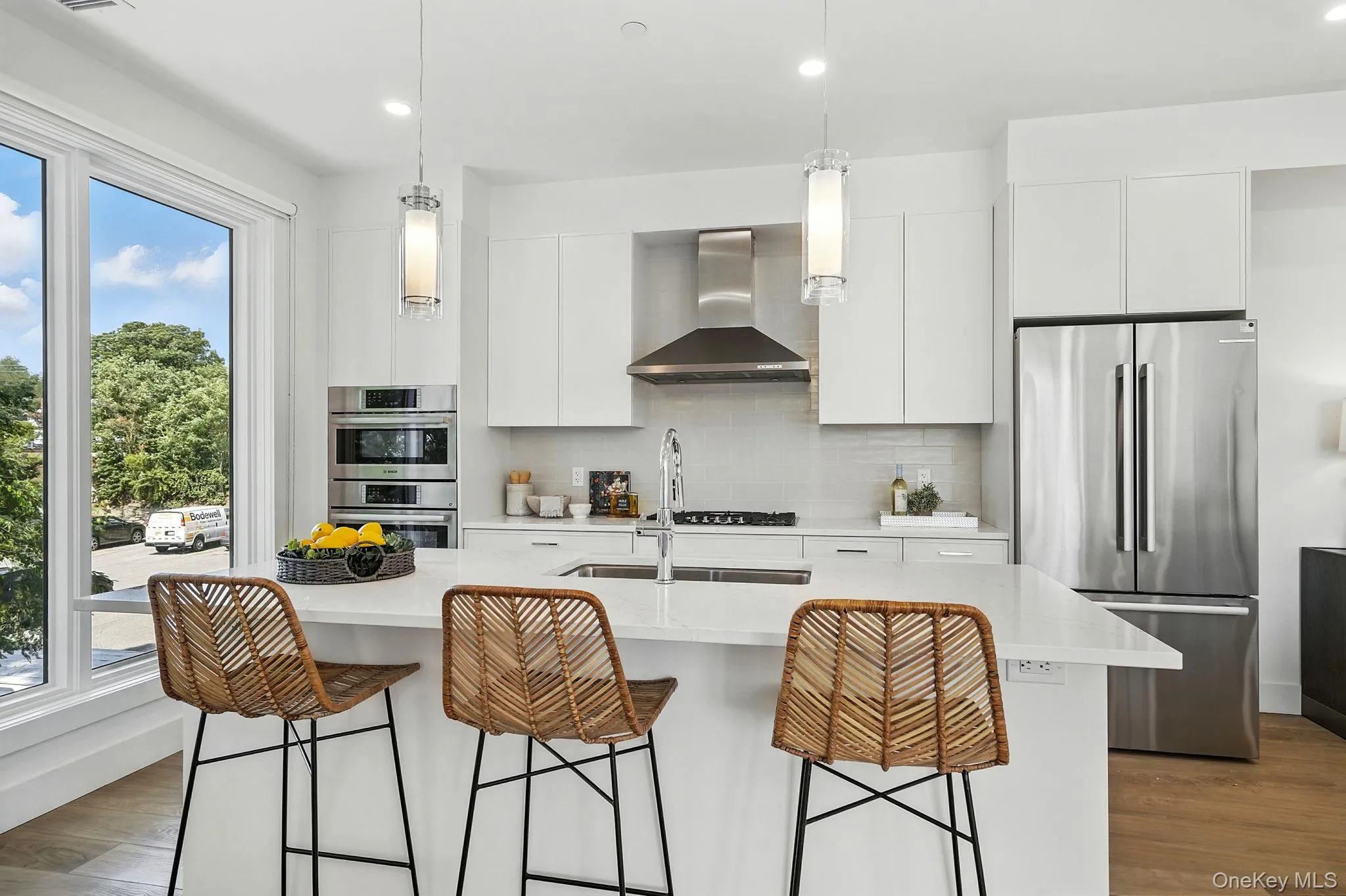 Kitchen with center island Kitchen with center island