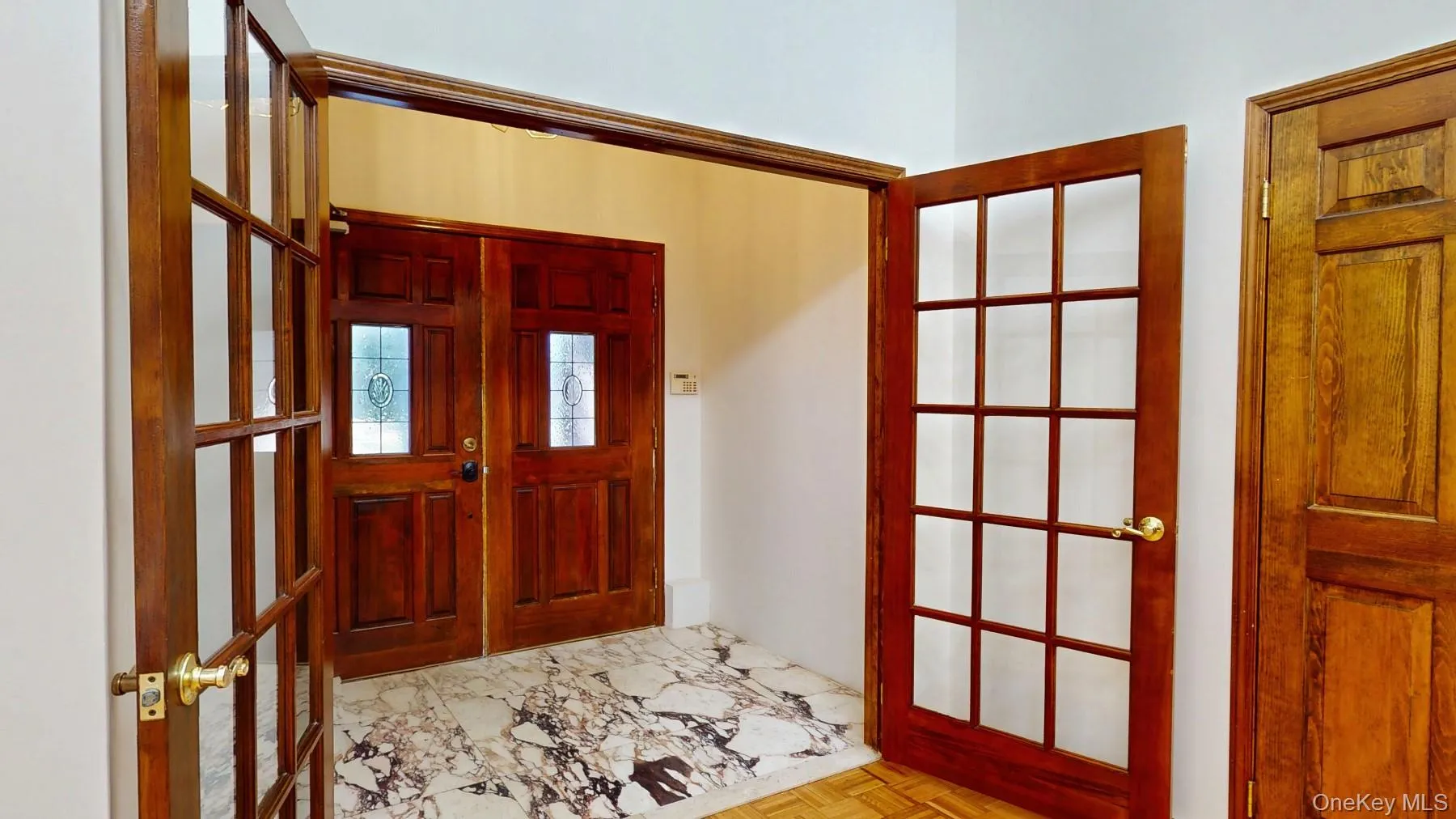 Foyer with french doors Foyer with french doors