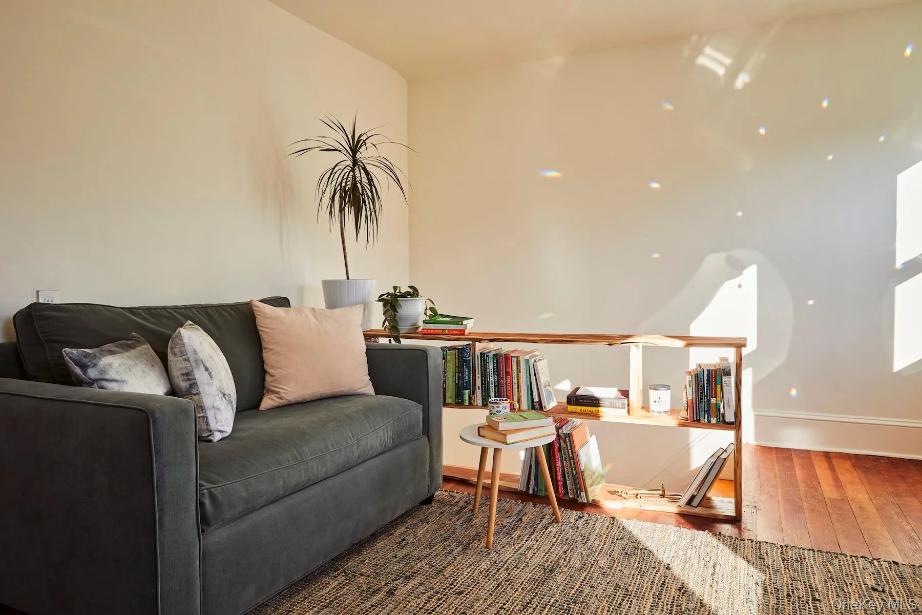 Sitting room with wood finished floors Sitting room with wood finished floors