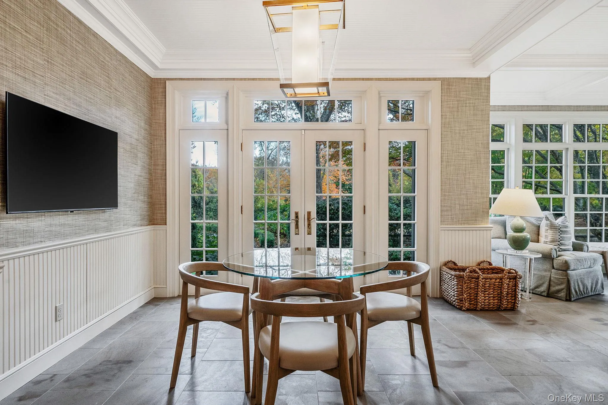 Sunroom / solarium featuring french doors Sunroom / solarium featuring french doors