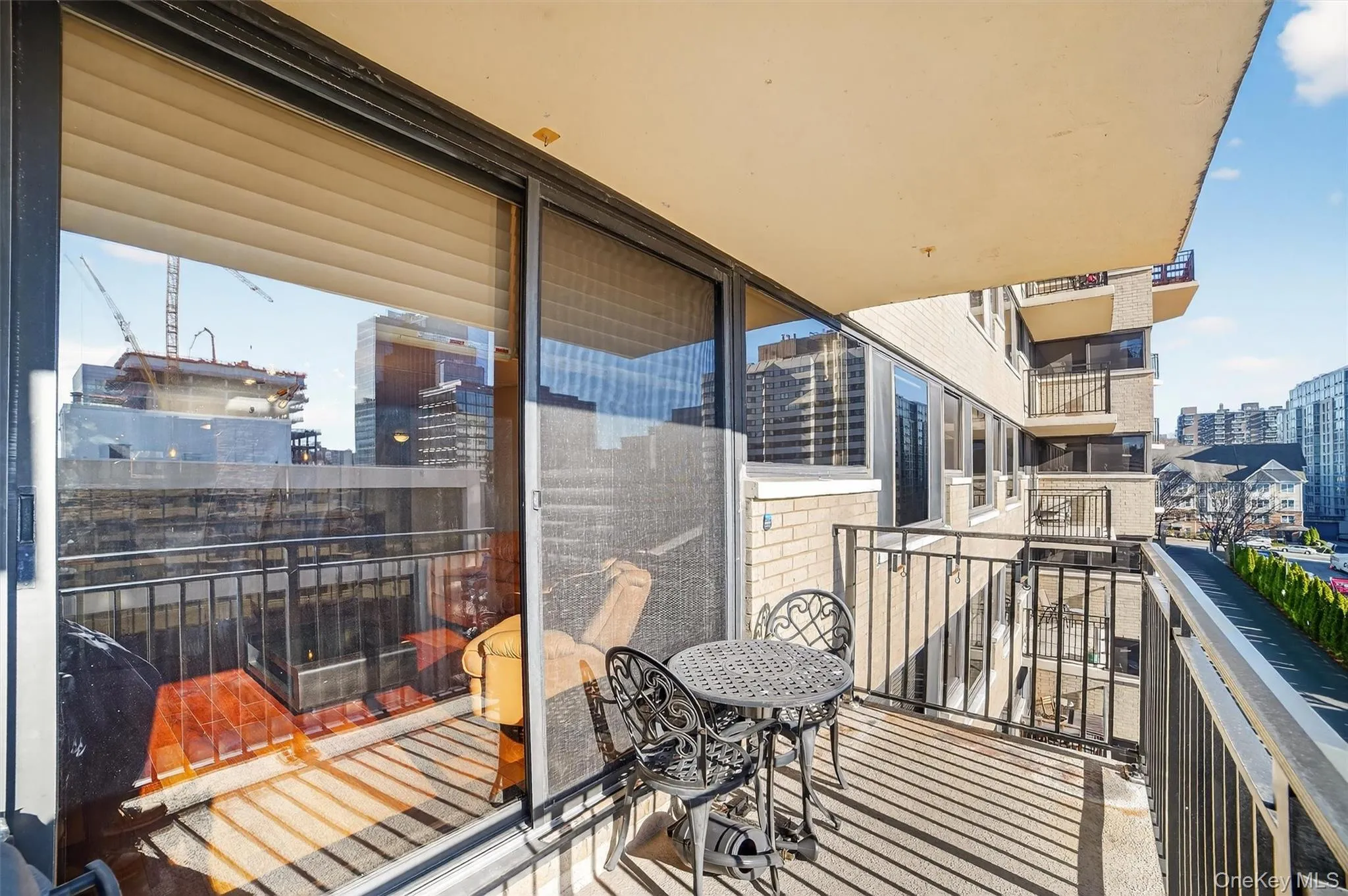 Balcony with a view of city Balcony with a view of city