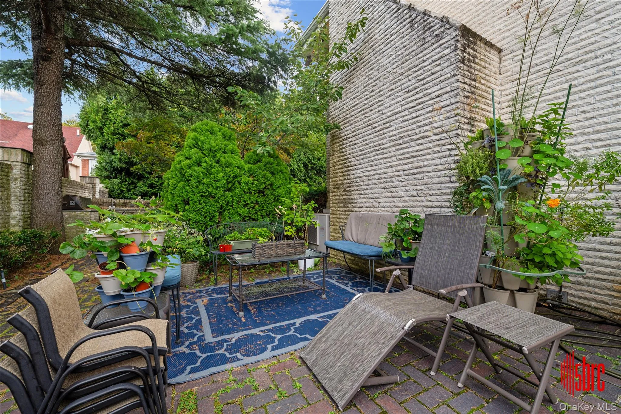 Wooden terrace with a patio Wooden terrace with a patio