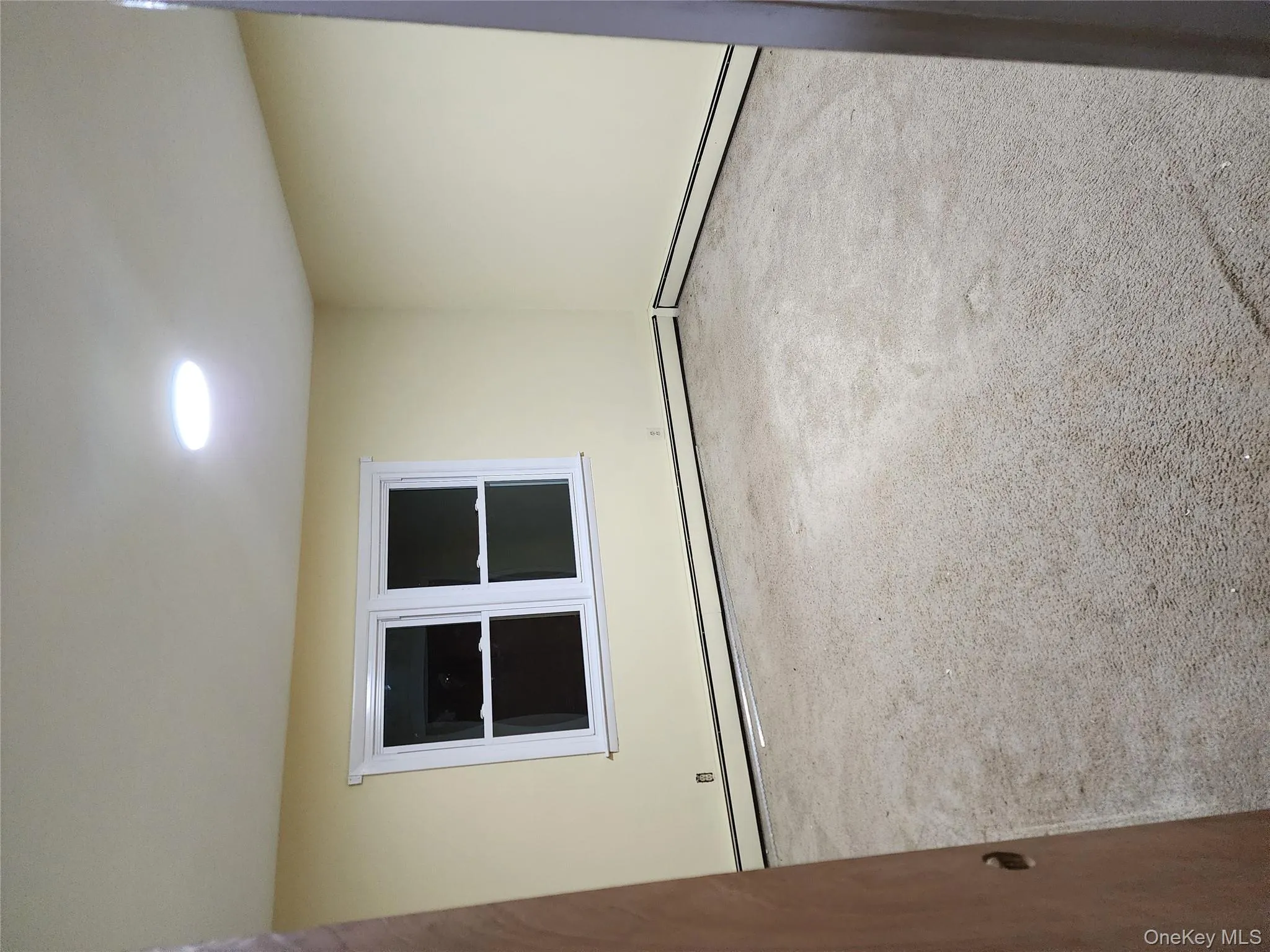 Unfurnished room with light carpet, a baseboard radiator, and recessed lighting Unfurnished room with light carpet, a baseboard radiator, and recessed lighting