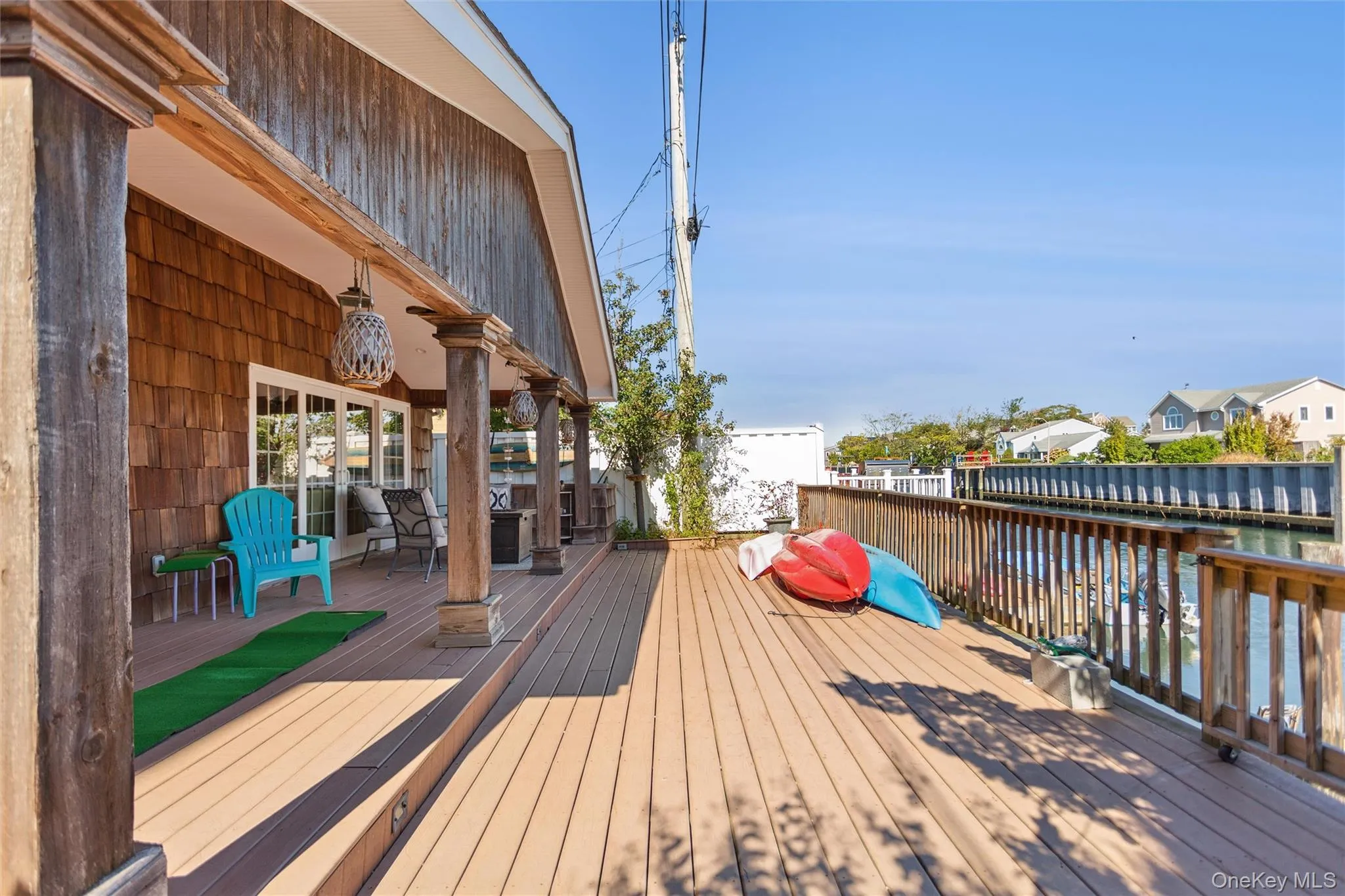 View of wooden terrace View of wooden terrace