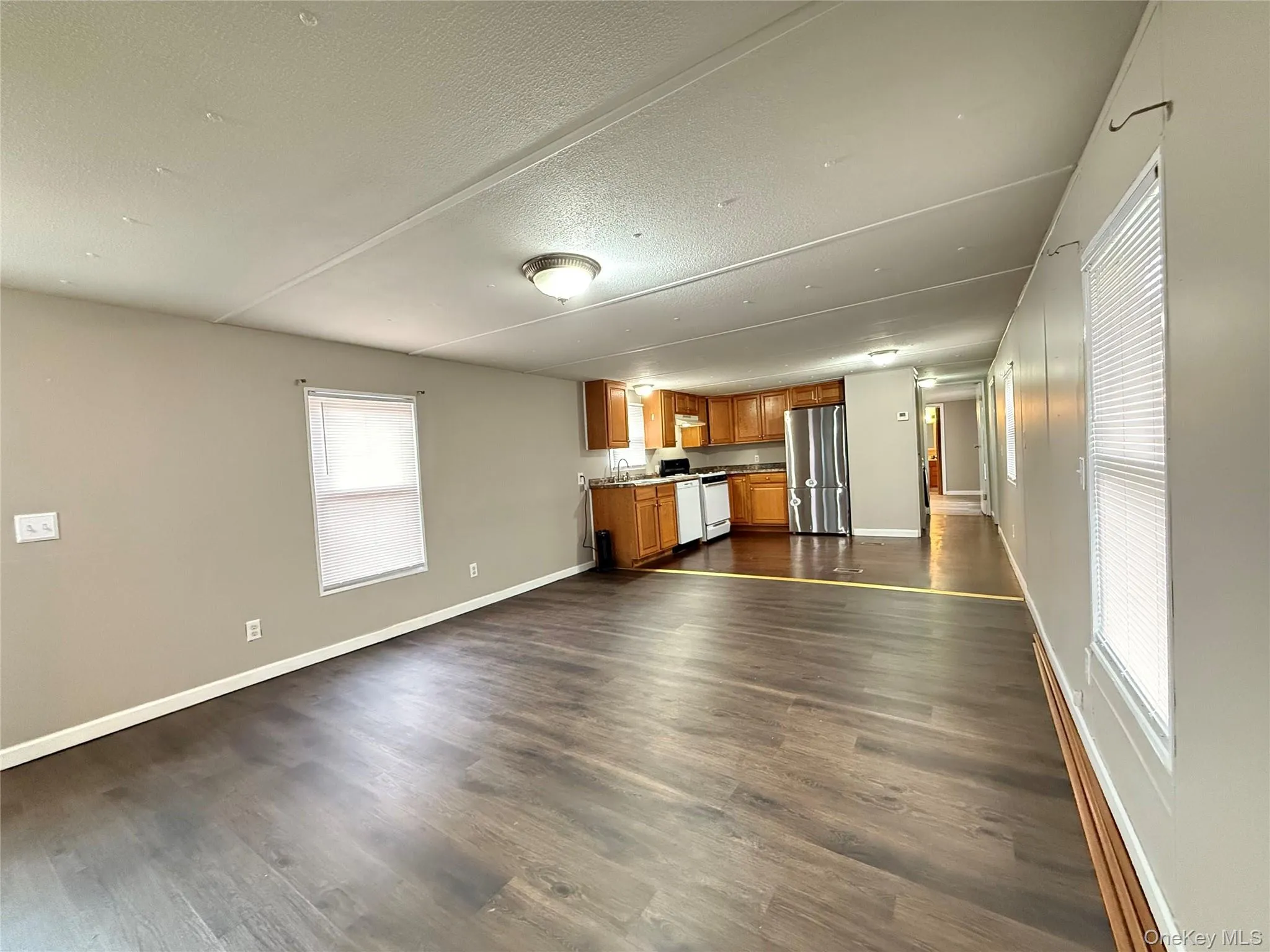 Huge living room with new flooring Huge living room with new flooring