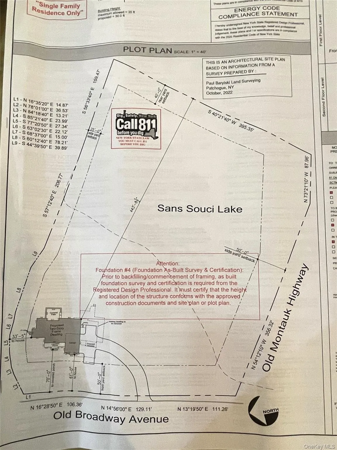Survey map / technical document Survey map / technical document