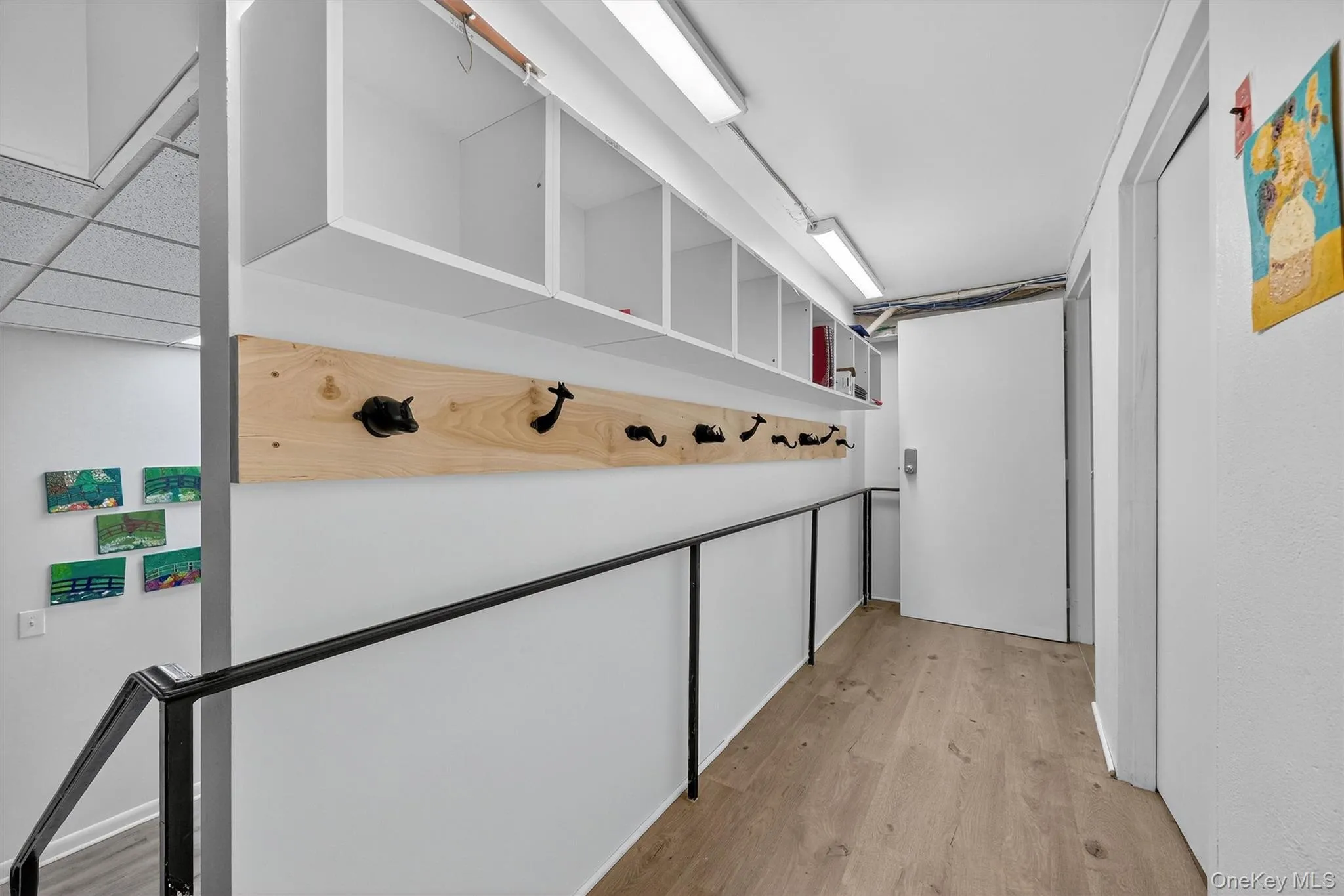 Hall with light wood-style flooring Hall with light wood-style flooring