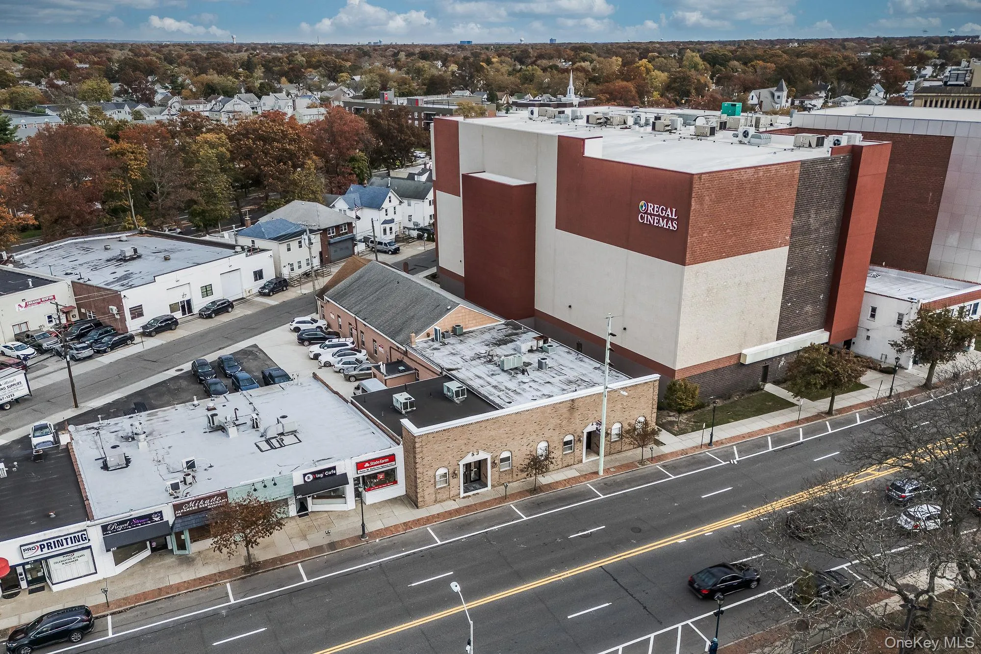 Drone / aerial view of an industrial area Drone / aerial view of an industrial area