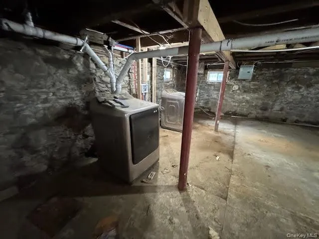 Basement featuring laundry area hook up. Basement featuring laundry area hook up.