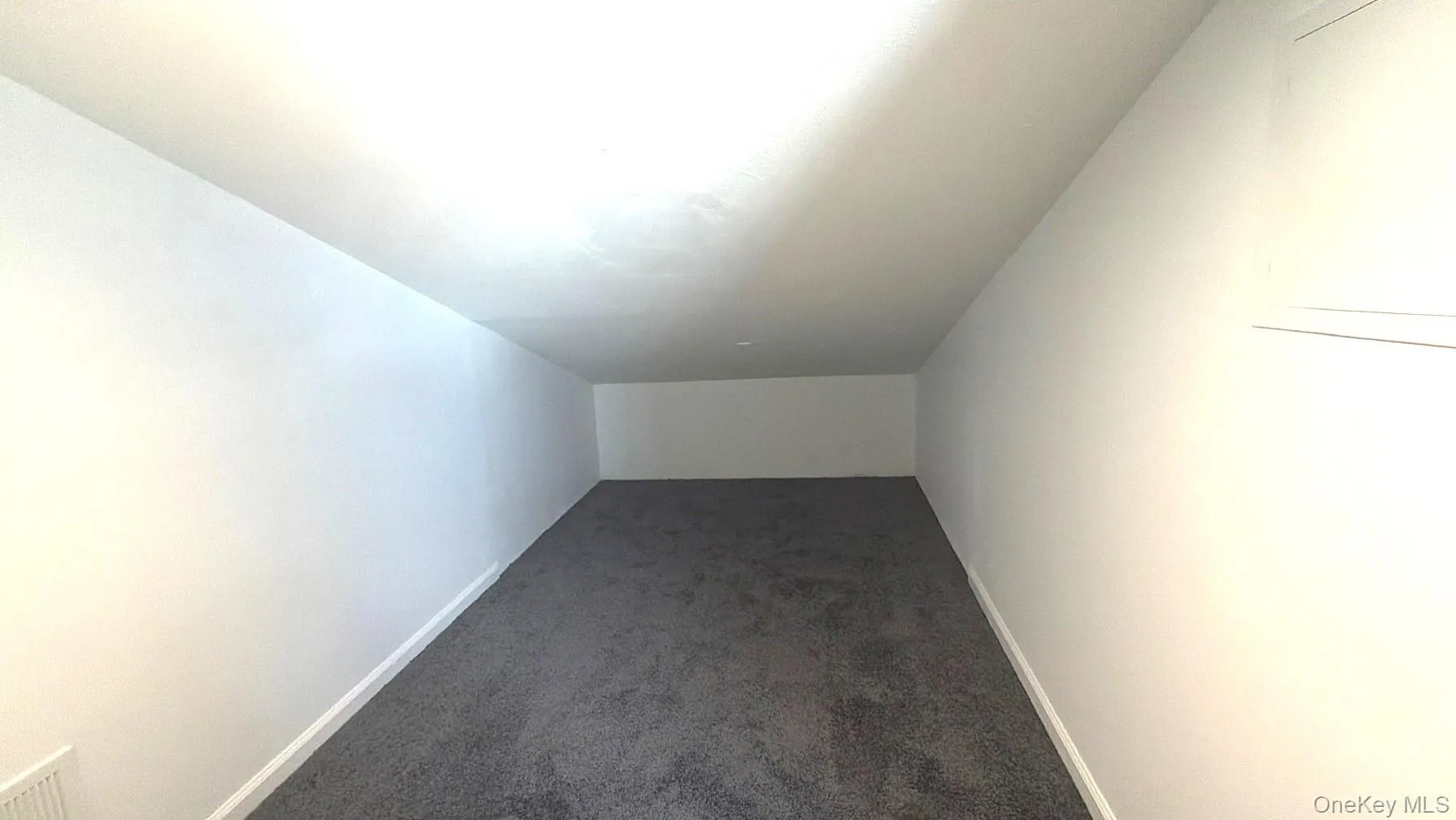 Additional living space with carpet floors and lofted ceiling Additional living space with carpet floors and lofted ceiling