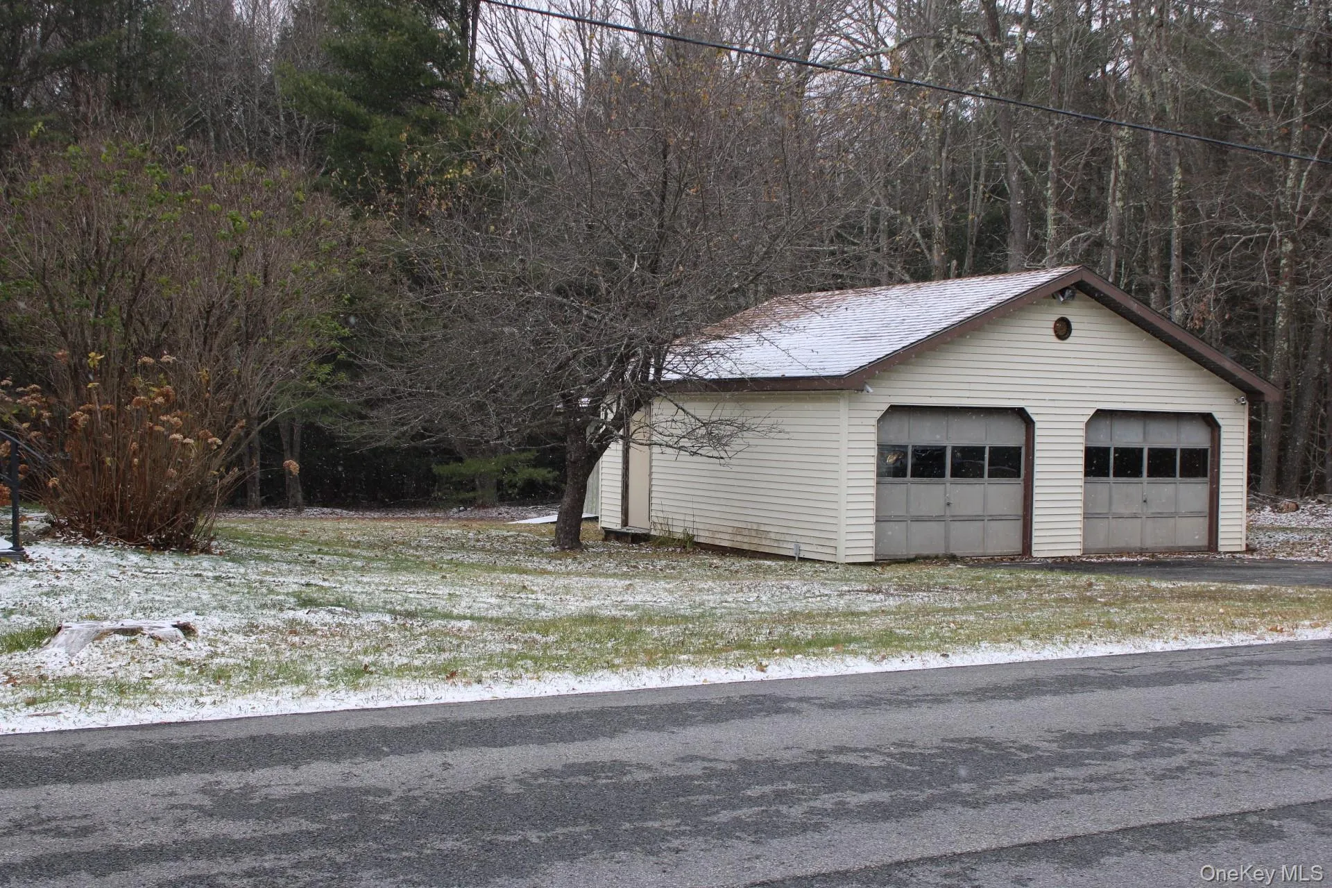 Snow covered garage Snow covered garage