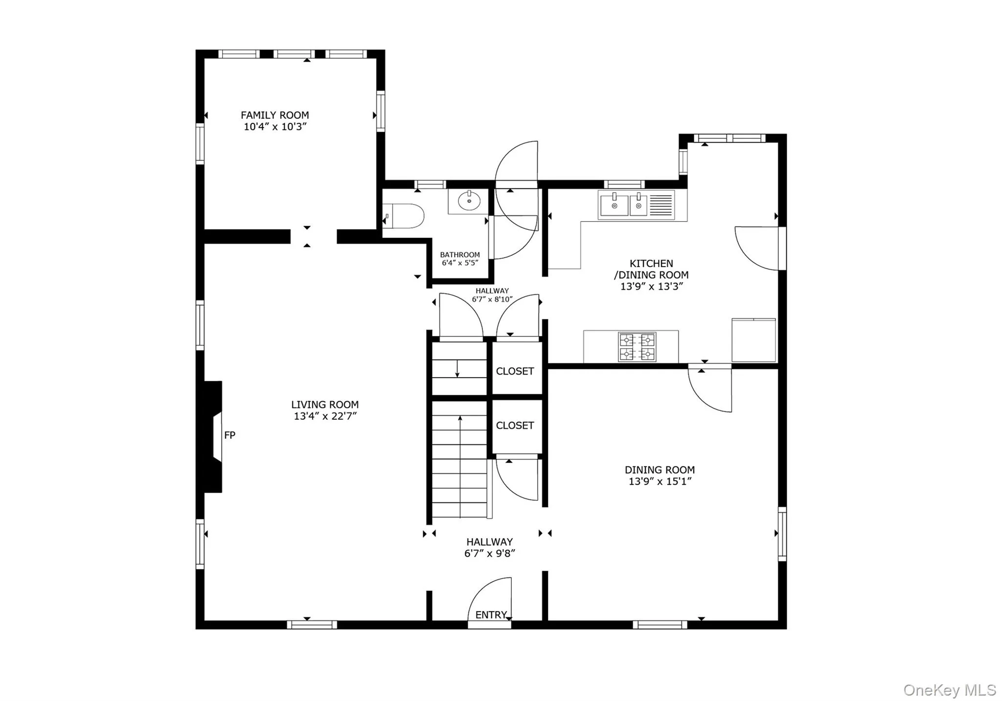 View of property floor plan L/R, Den, D/R, Kitchen, powder room View of property floor plan L/R, Den, D/R, Kitchen, powder room
