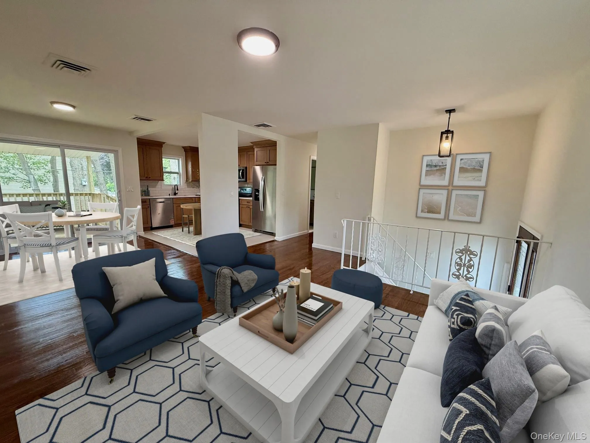 Living room featuring wood finished floors Living room featuring wood finished floors