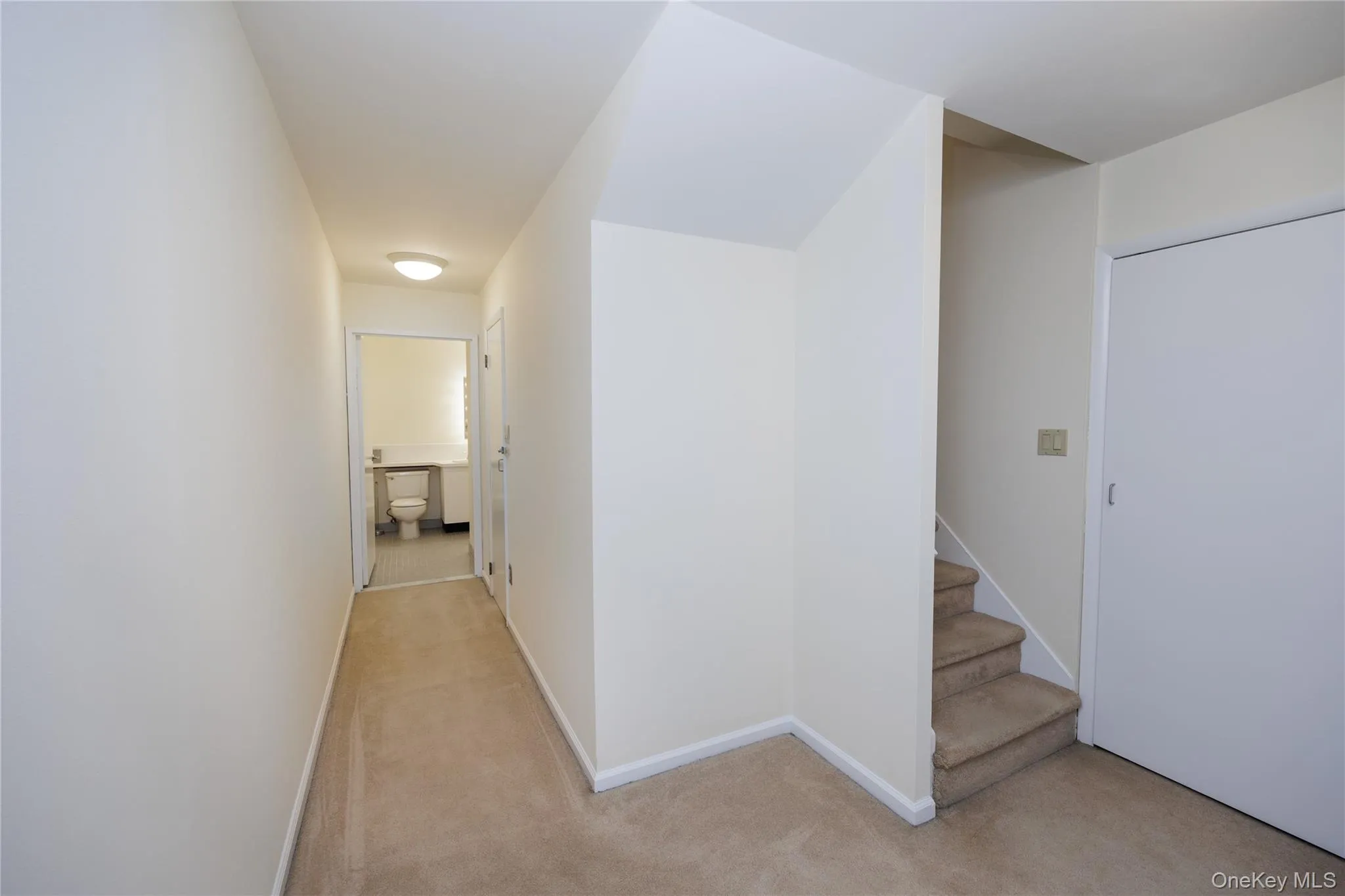 Hallway with bonus nook Hallway with bonus nook