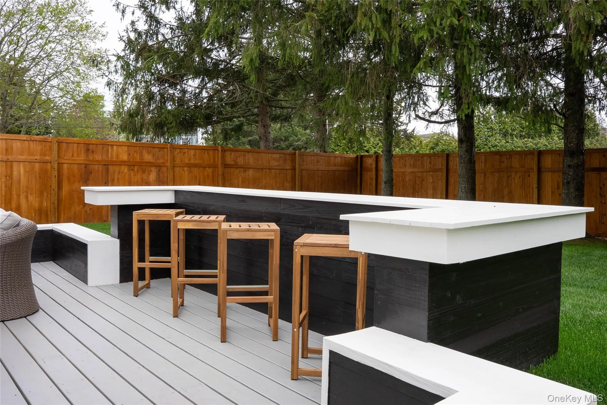 View of wooden terrace View of wooden terrace