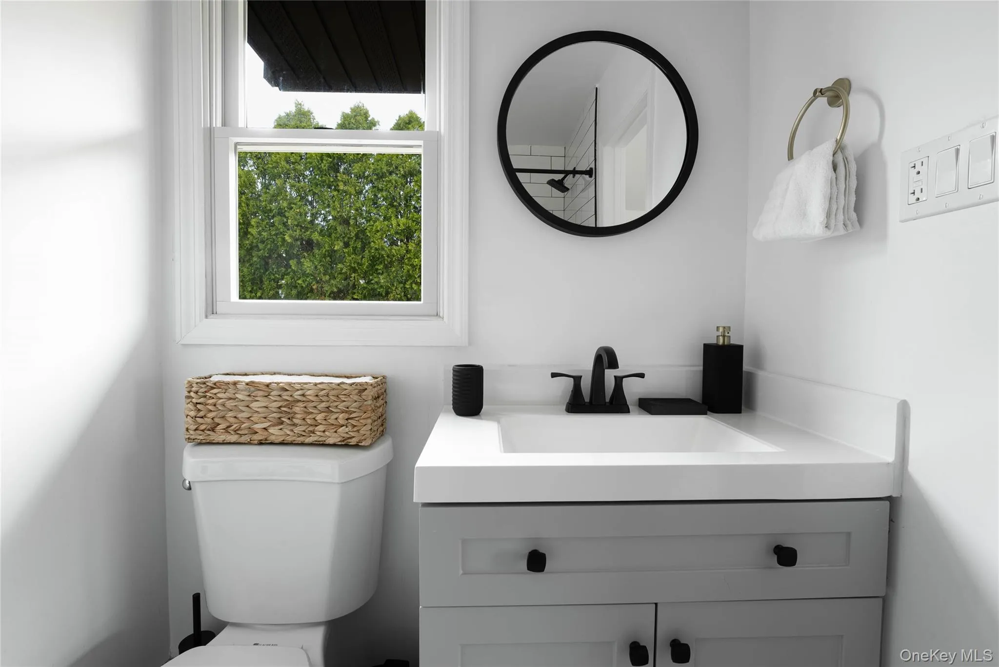 Bathroom with vanity and toilet Bathroom with vanity and toilet