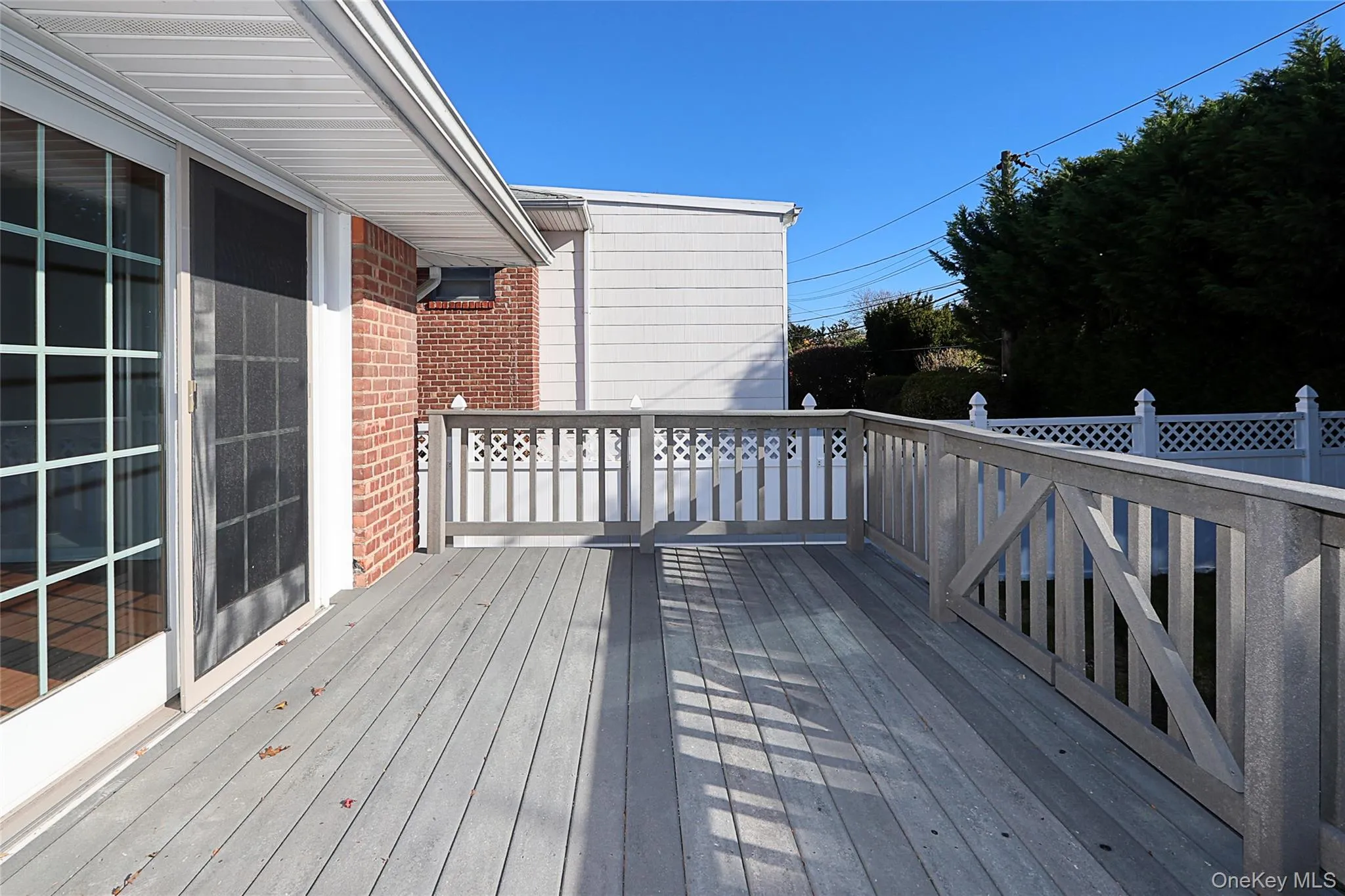 View of wooden terrace View of wooden terrace