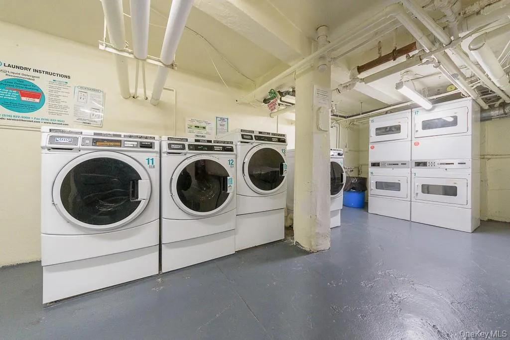 Community laundry with independent washer and dryer and stacked washing machine and dryer Community laundry with independent washer and dryer and stacked washing machine and dryer