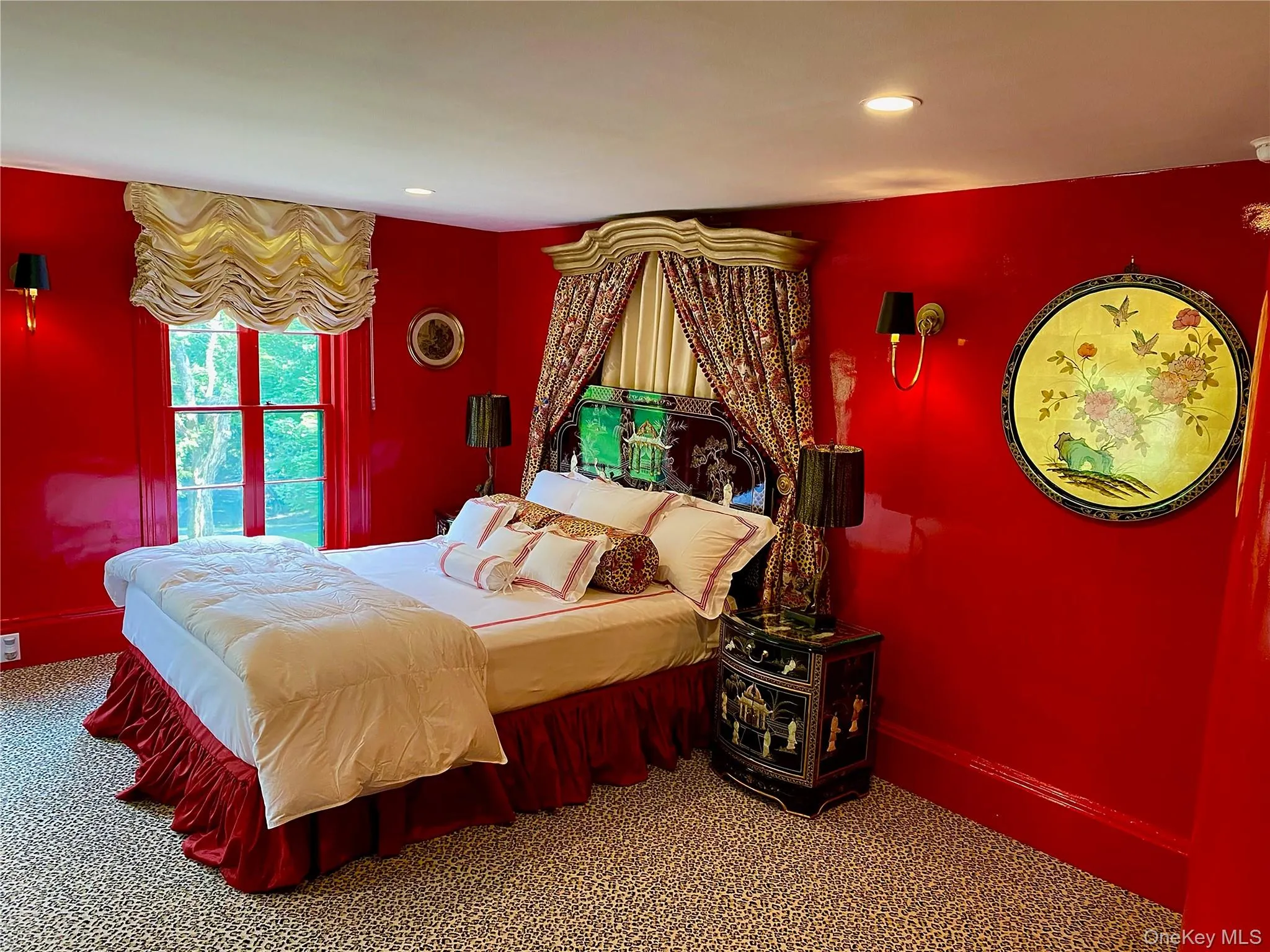 Carpeted bedroom featuring baseboards and recessed lighting Carpeted bedroom featuring baseboards and recessed lighting