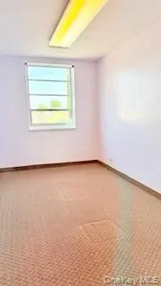 Spare room with carpet flooring and baseboards Spare room with carpet flooring and baseboards