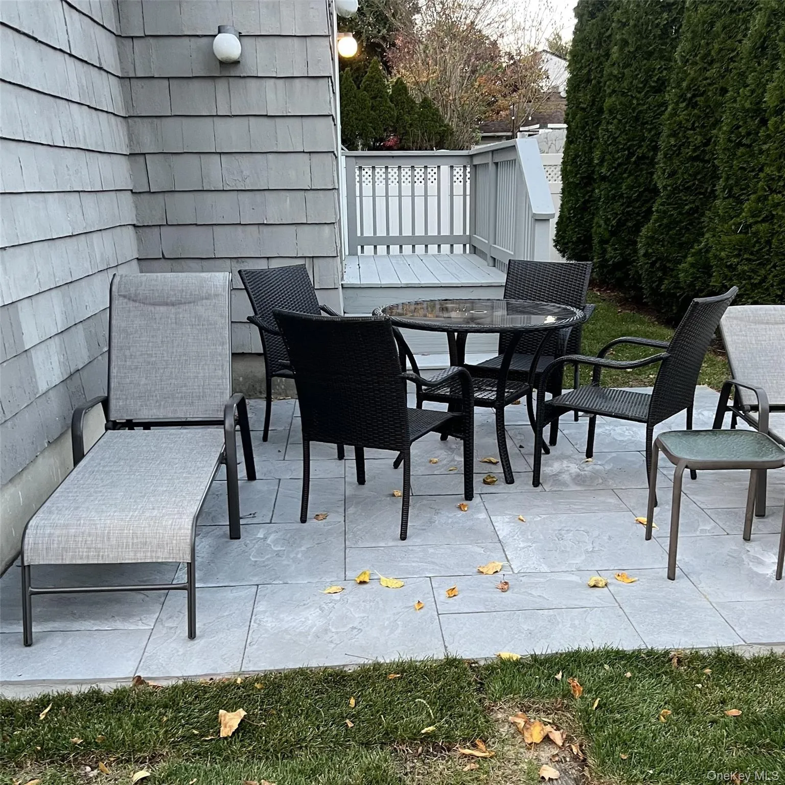 View of patio / terrace featuring outdoor dining area View of patio / terrace featuring outdoor dining area
