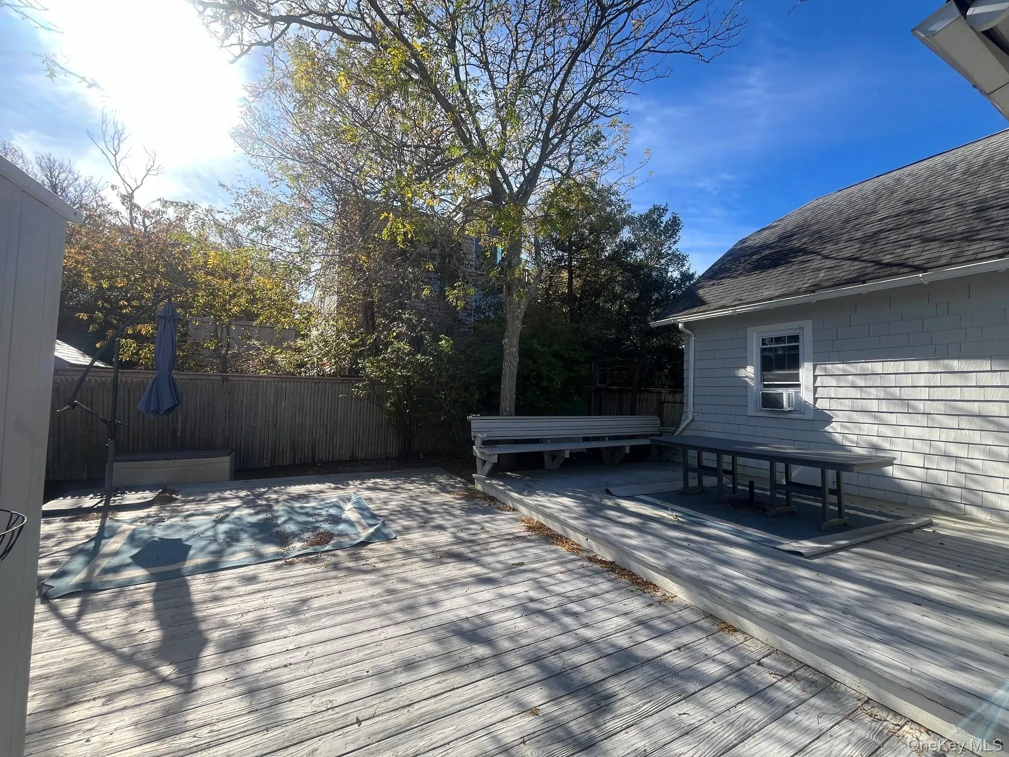Deck featuring outdoor dining area Deck featuring outdoor dining area
