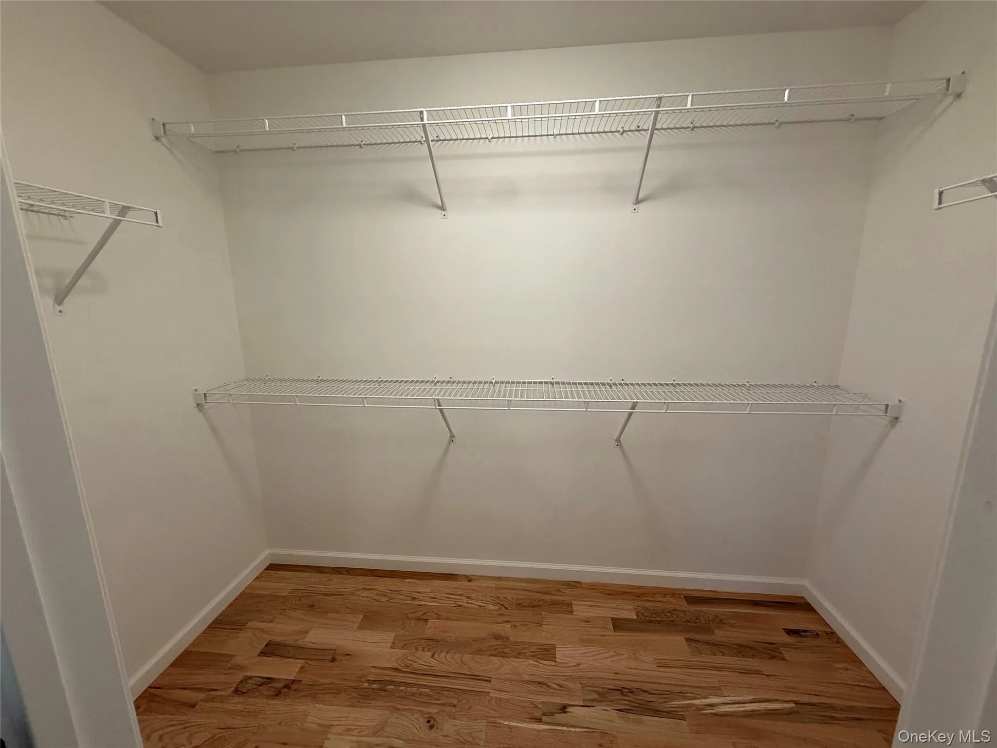 Walk in closet featuring light wood-style floors Walk in closet featuring light wood-style floors