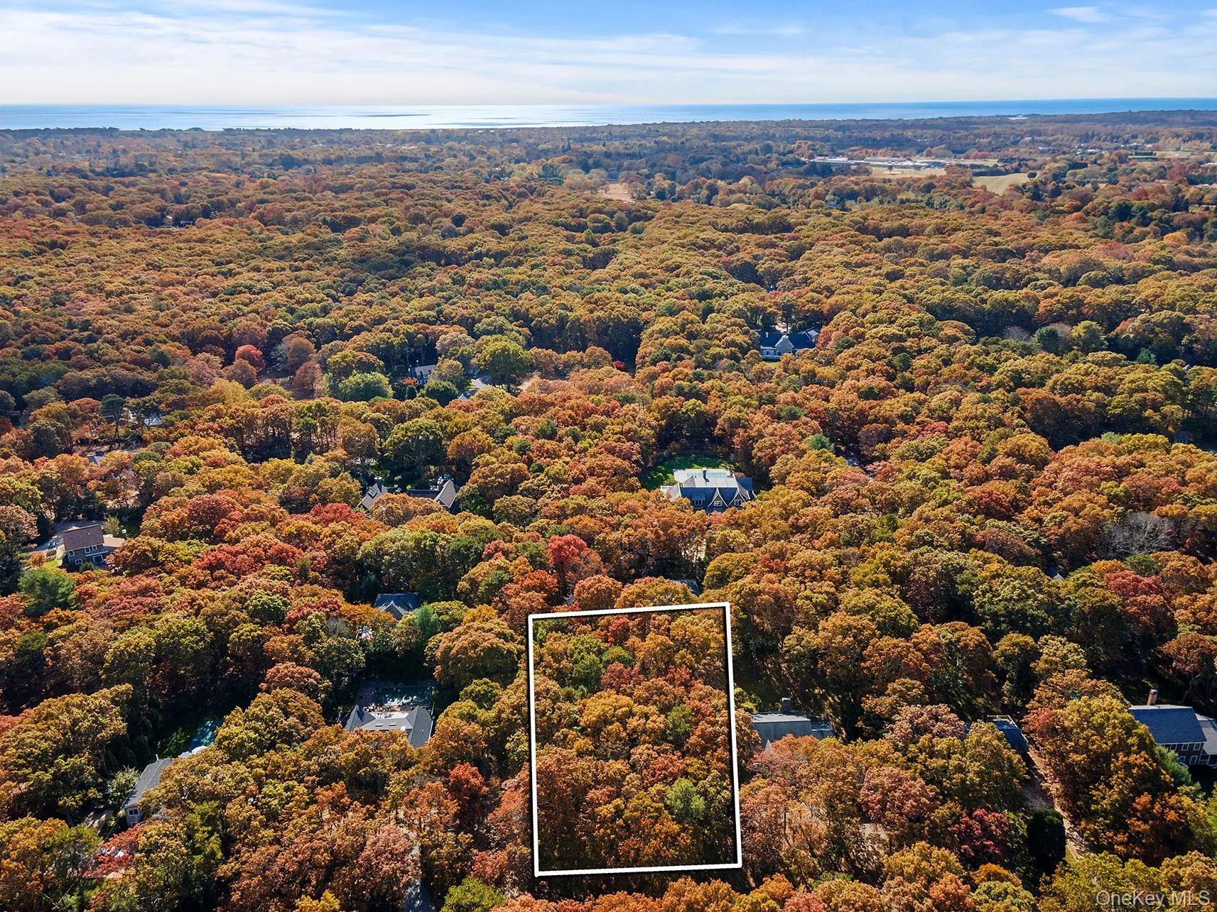 View of property location with property boundaries highlighted