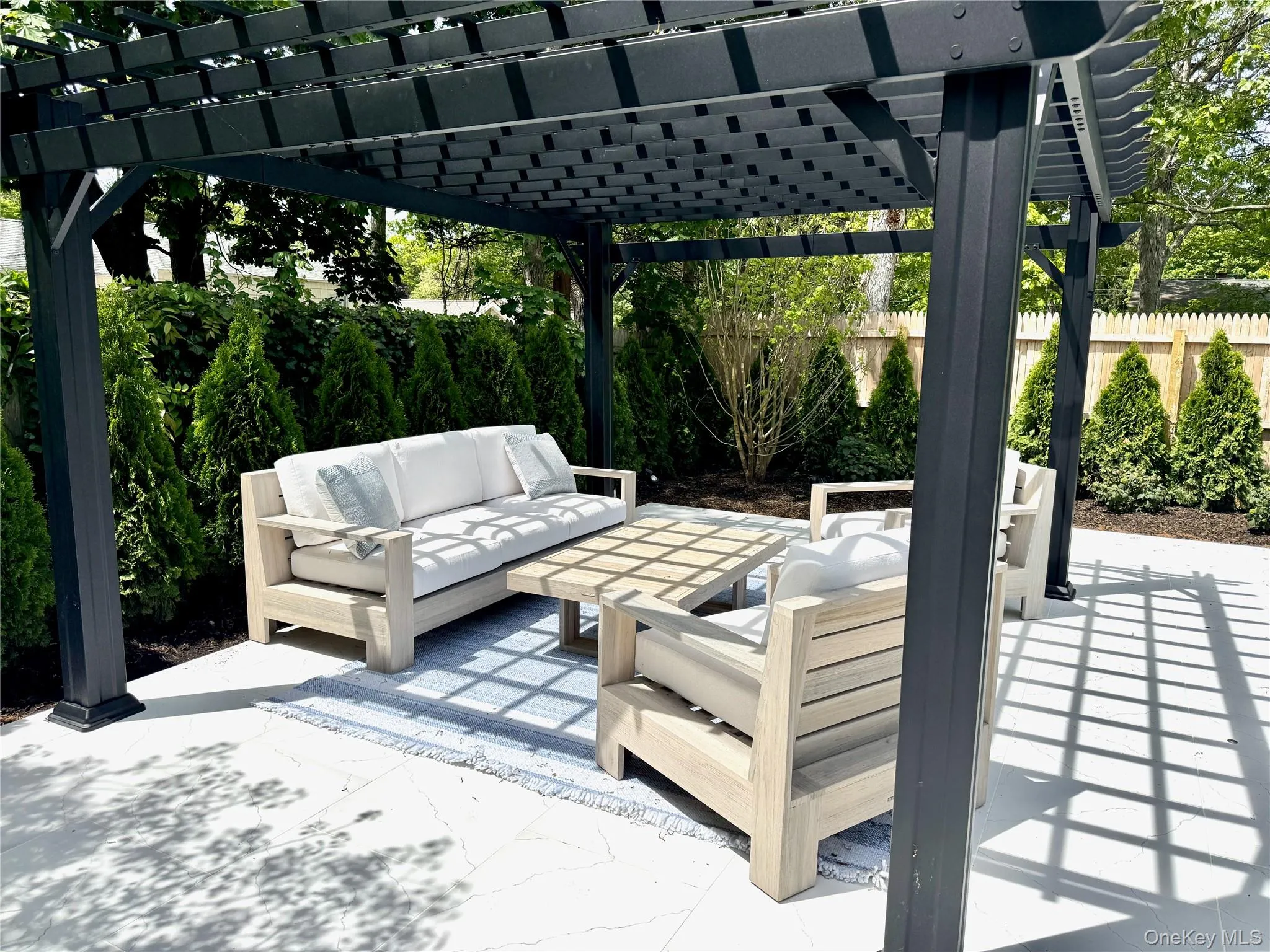 View of patio with a pergola and outdoor lounge area View of patio with a pergola and outdoor lounge area