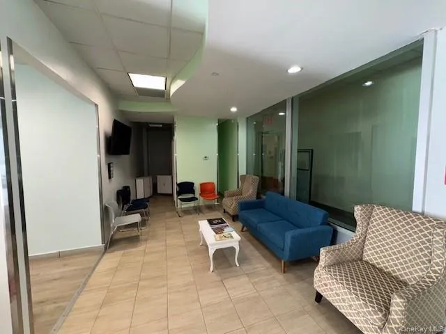 Community lobby featuring recessed lighting Community lobby featuring recessed lighting