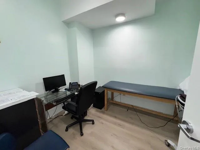 Office space with light wood-type flooring Office space with light wood-type flooring