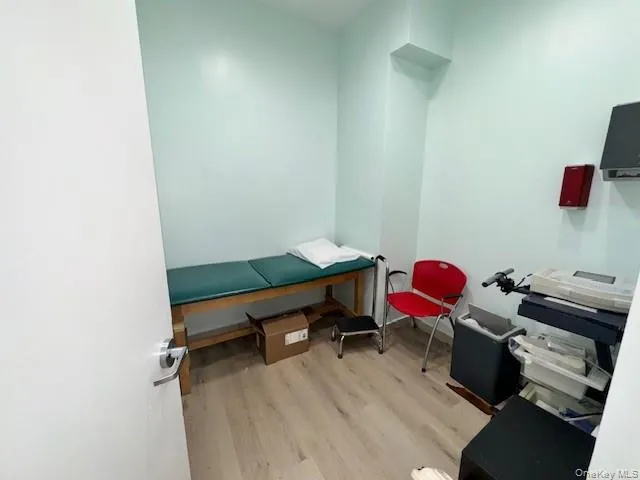 Office area featuring light wood-style flooring Office area featuring light wood-style flooring