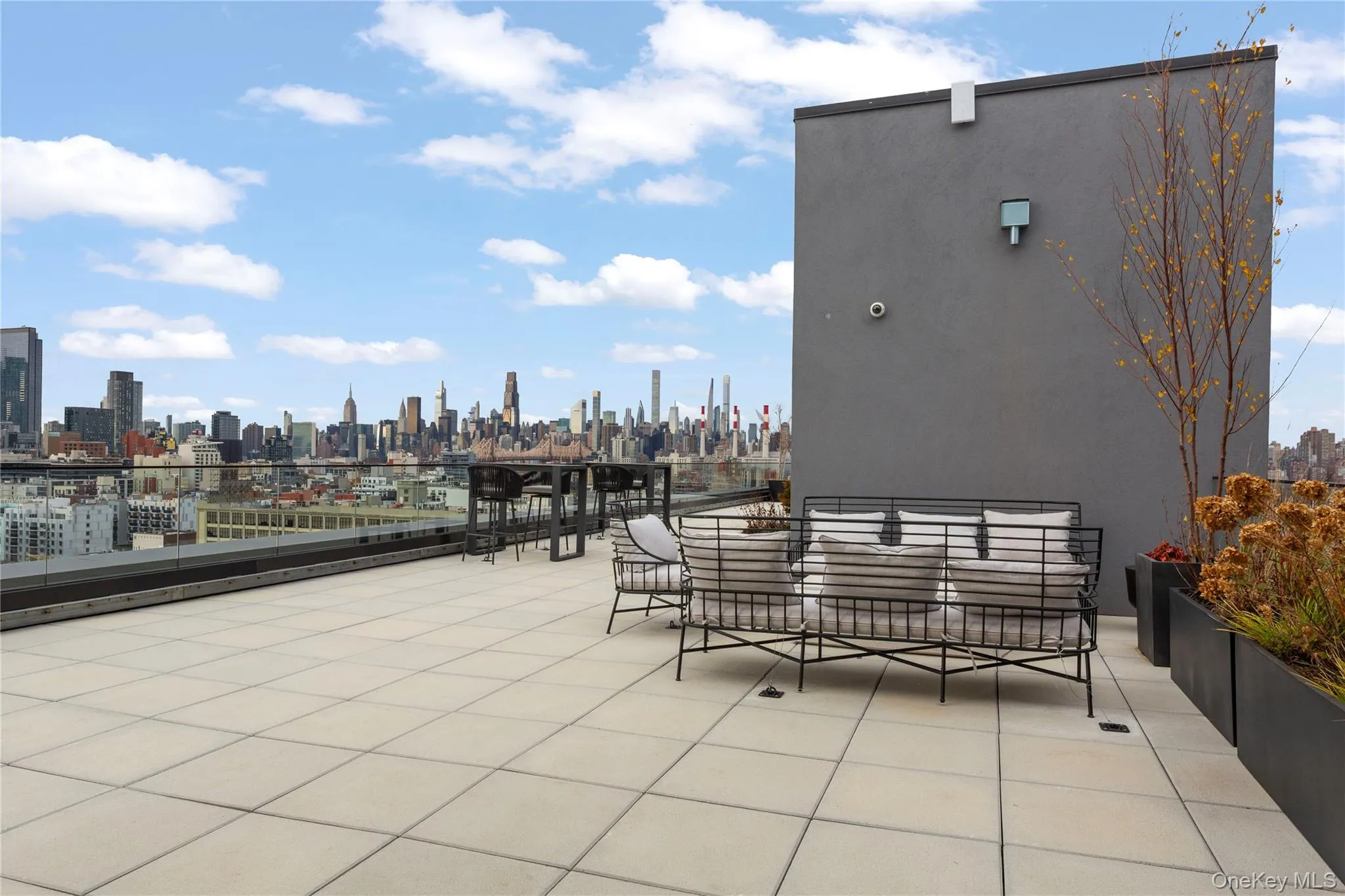 View of patio / terrace with a view of skyline View of patio / terrace with a view of skyline