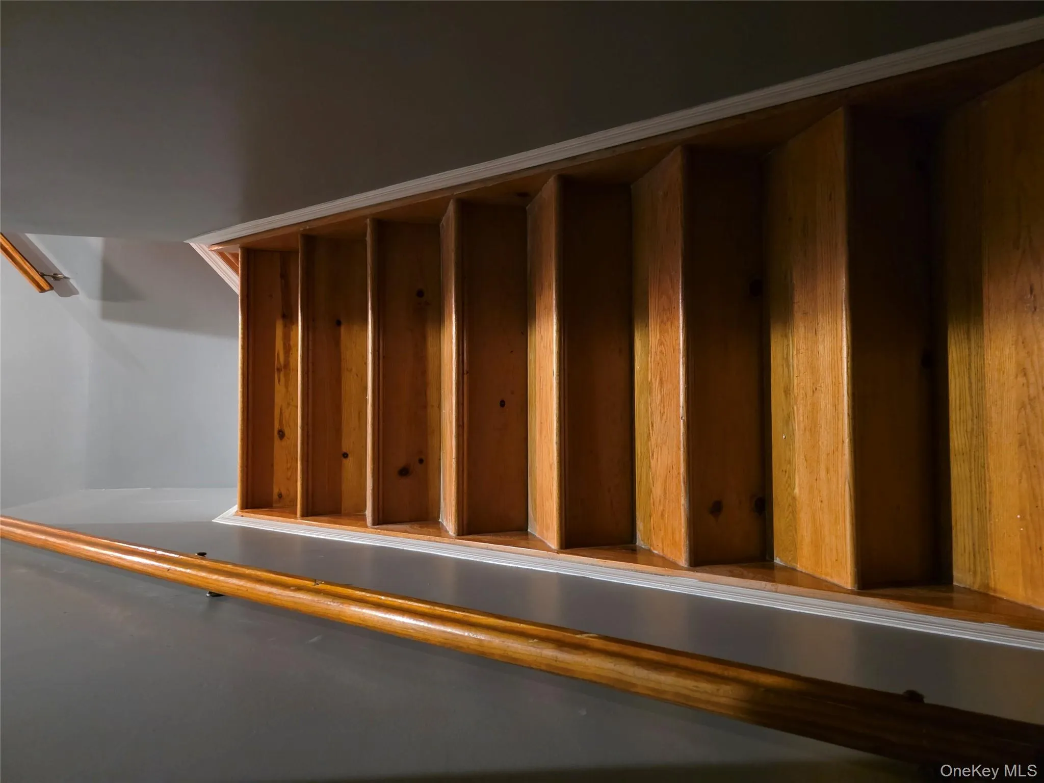 Stairs with wood finished floors Stairs with wood finished floors