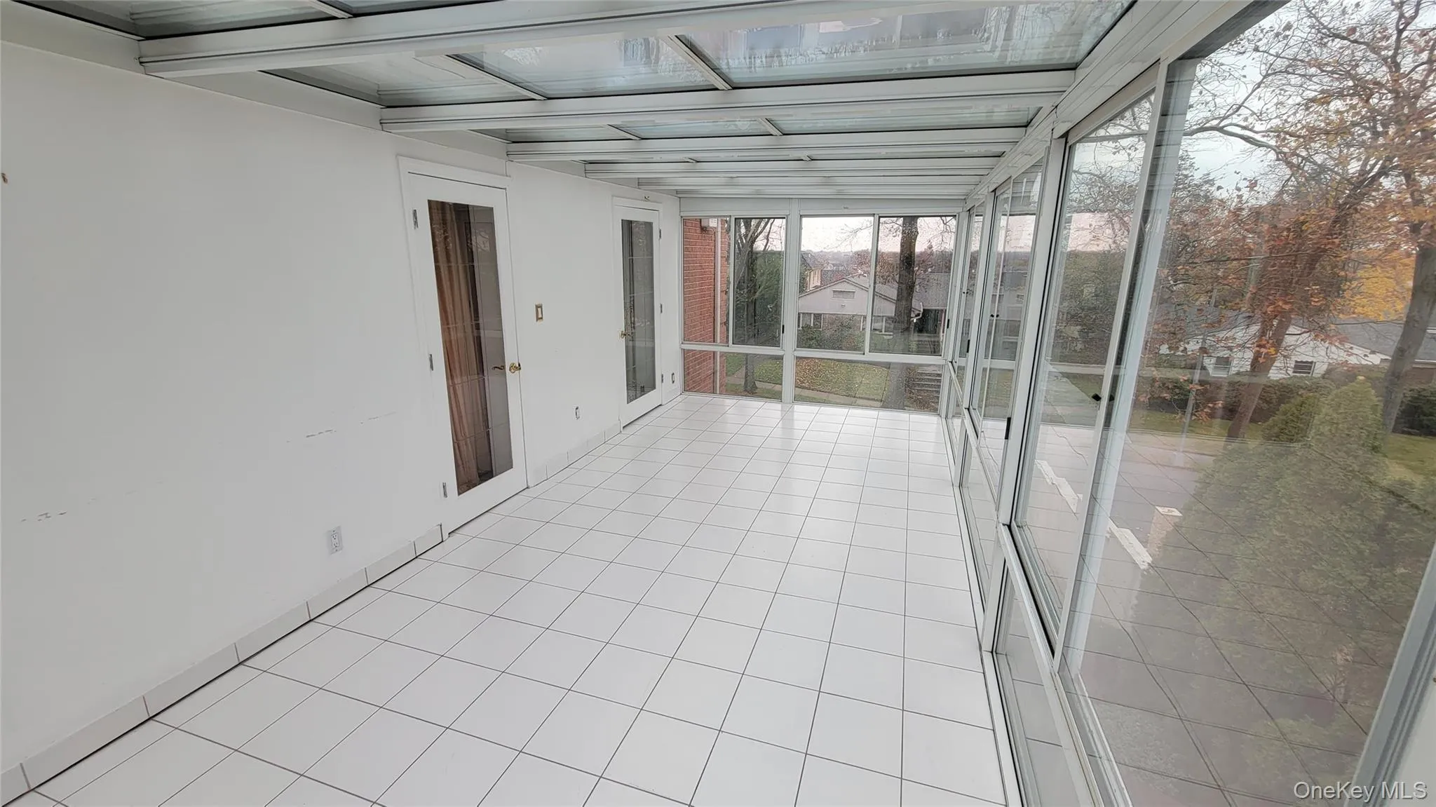 View of unfurnished sunroom View of unfurnished sunroom