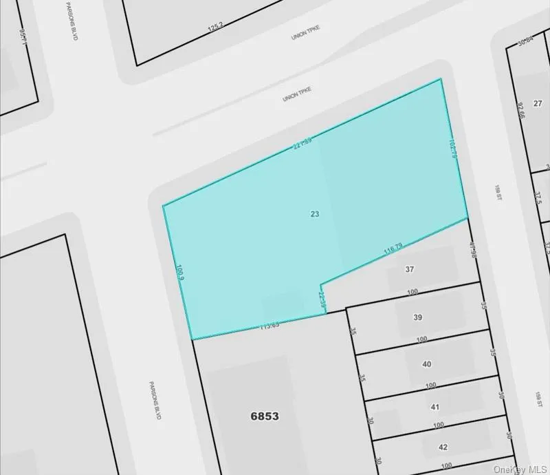 Map showing property parcels Map showing property parcels