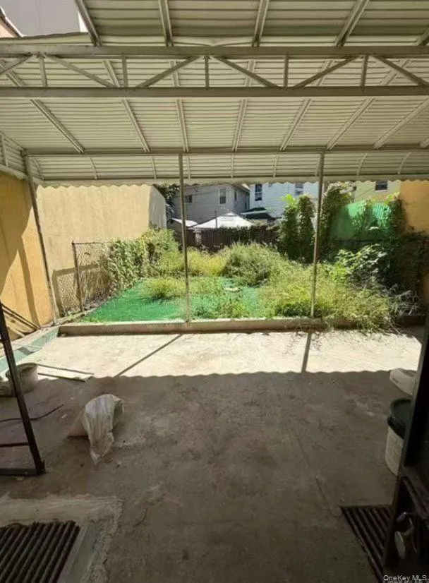 Backyard View of patio Backyard View of patio