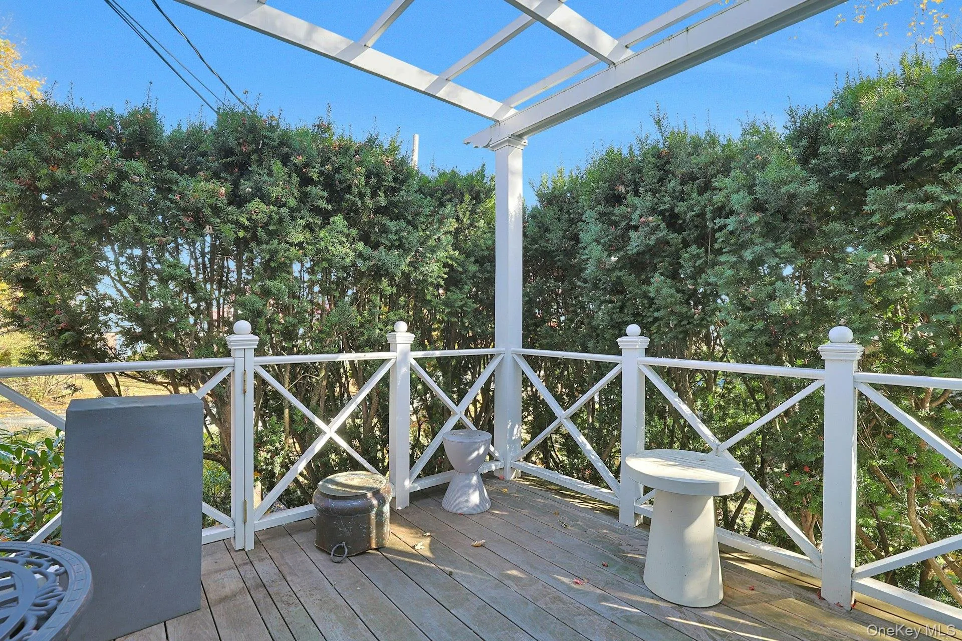 View of wooden terrace View of wooden terrace