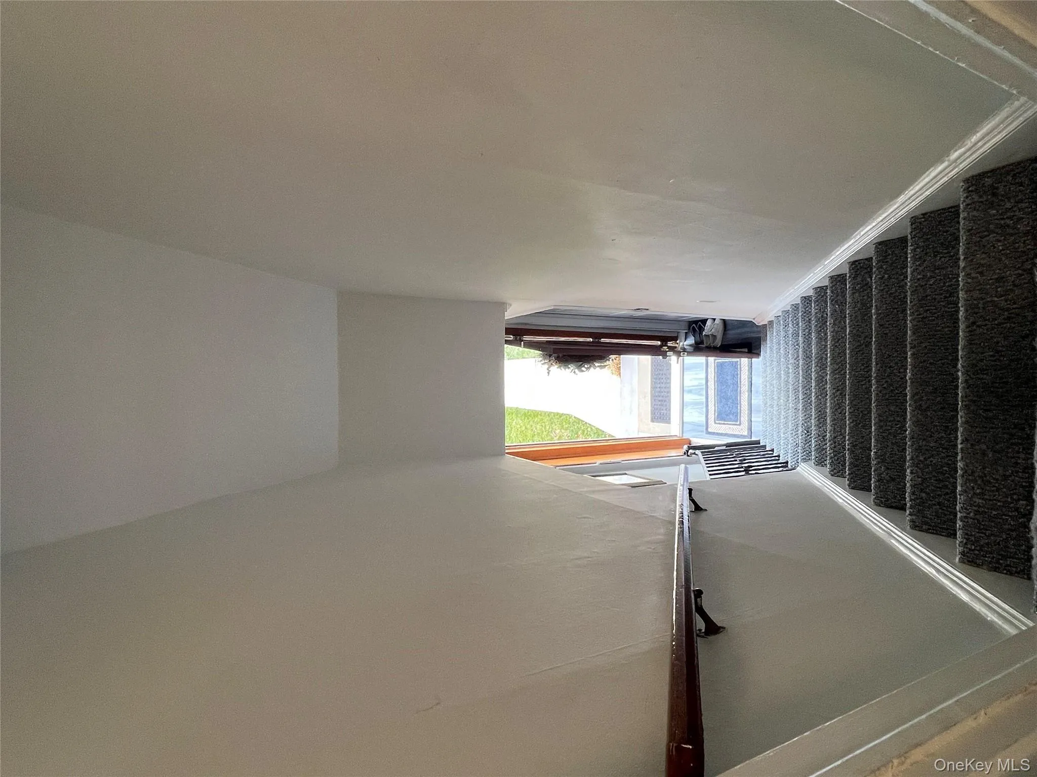 Stairway with baseboards Stairway with baseboards