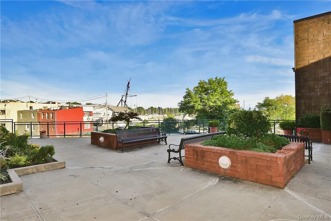 Common Terrace overlooking Mamaroneck River Common Terrace overlooking Mamaroneck River