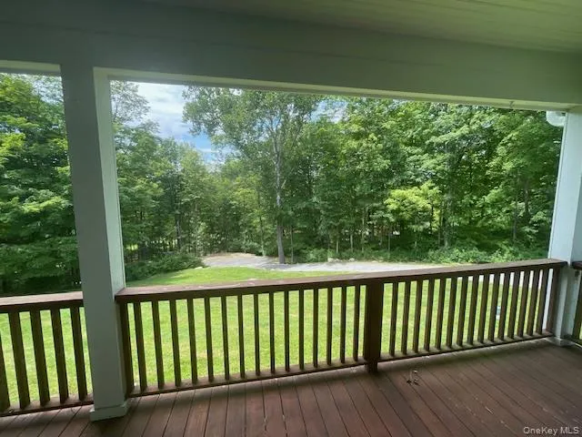 Deck with a lawn Deck with a lawn