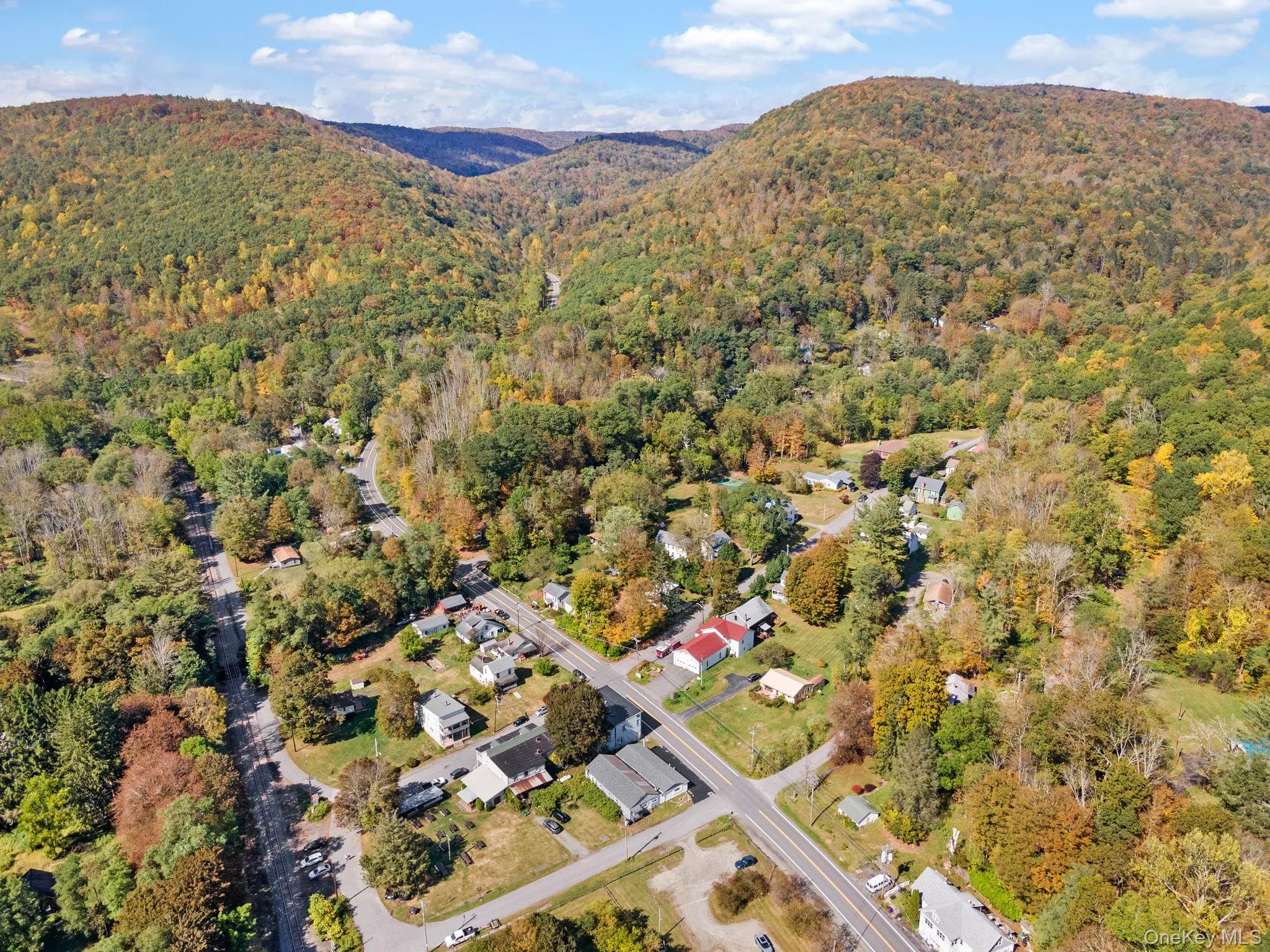 View of property location featuring a mountain backdrop and a heavily wooded area View of property location featuring a mountain backdrop and a heavily wooded area