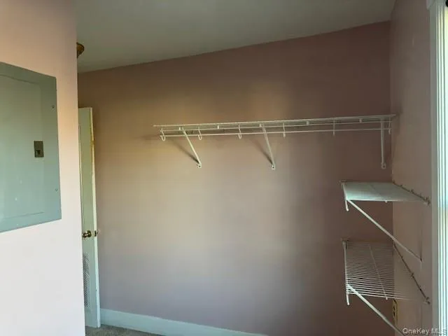 Closet featuring electric panel Closet featuring electric panel