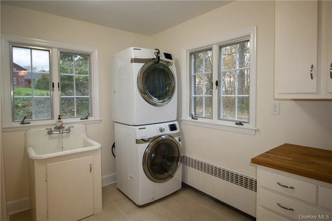 Brand new washer and dryer in the combination laundry and pantry room. Brand new washer and dryer in the combination laundry and pantry room.