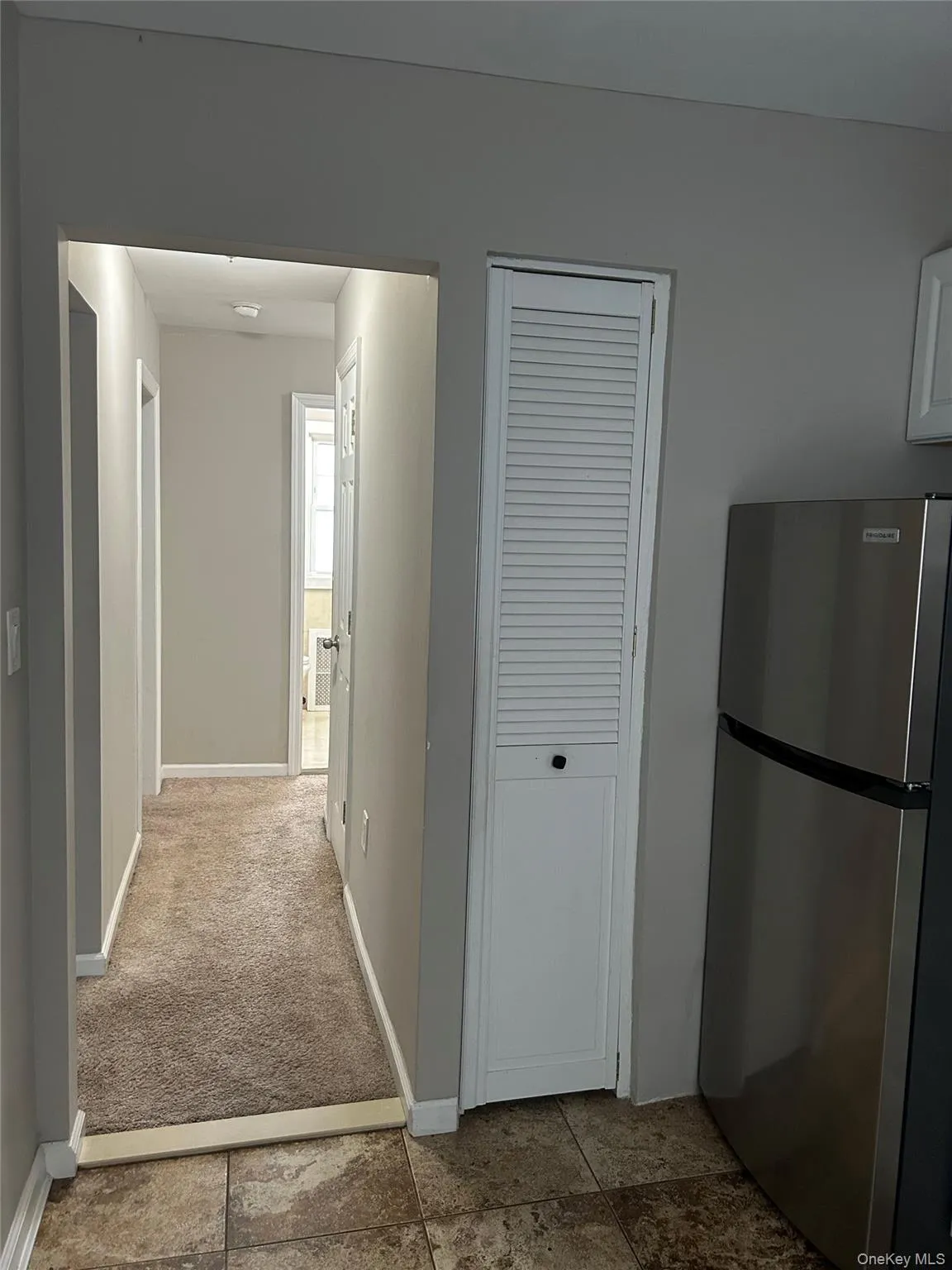 Hallway facing from kitchen Hallway facing from kitchen