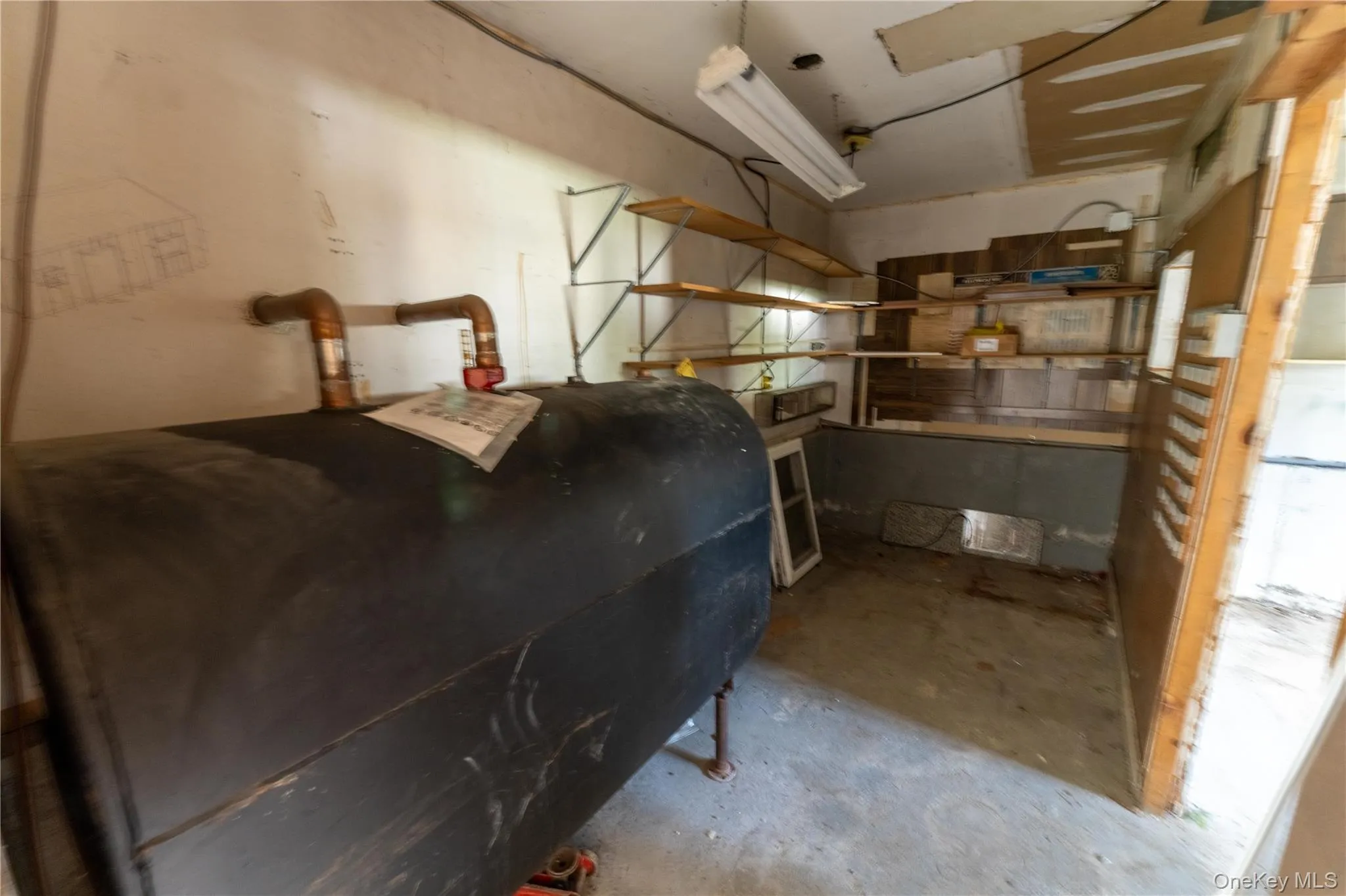 Below grade area with heating fuel Below grade area with heating fuel