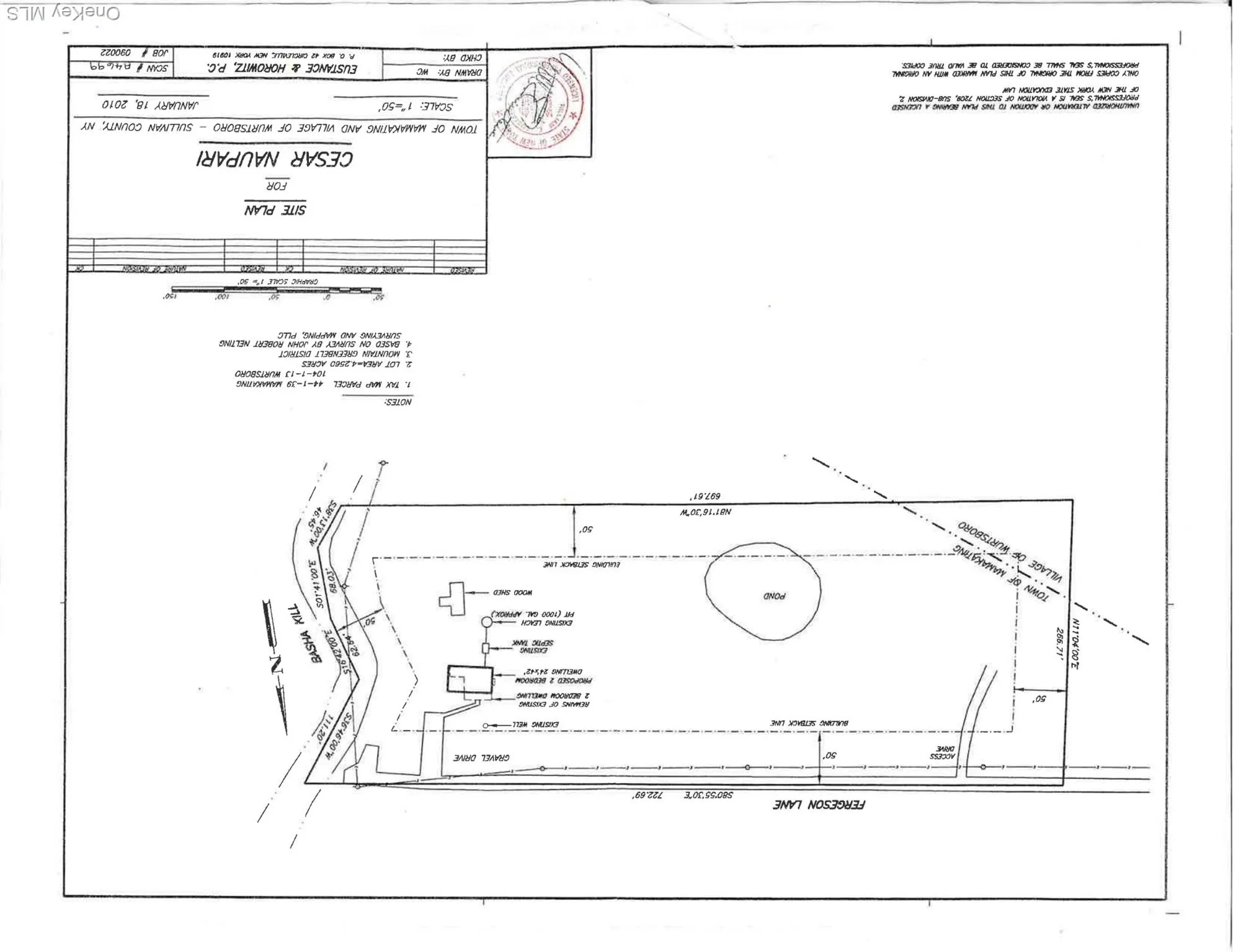 Survey map / technical document Survey map / technical document