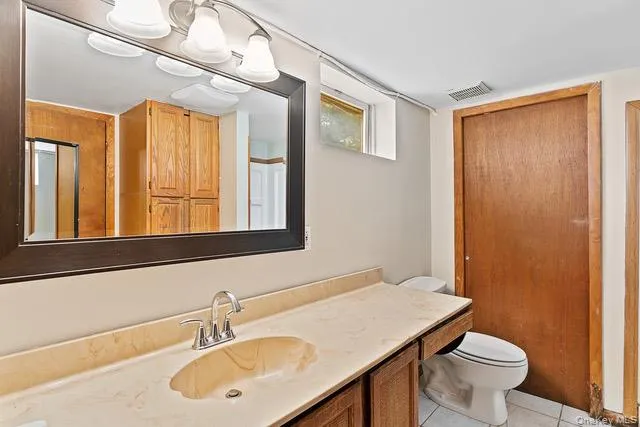 Full bath in finished basement Full bath in finished basement