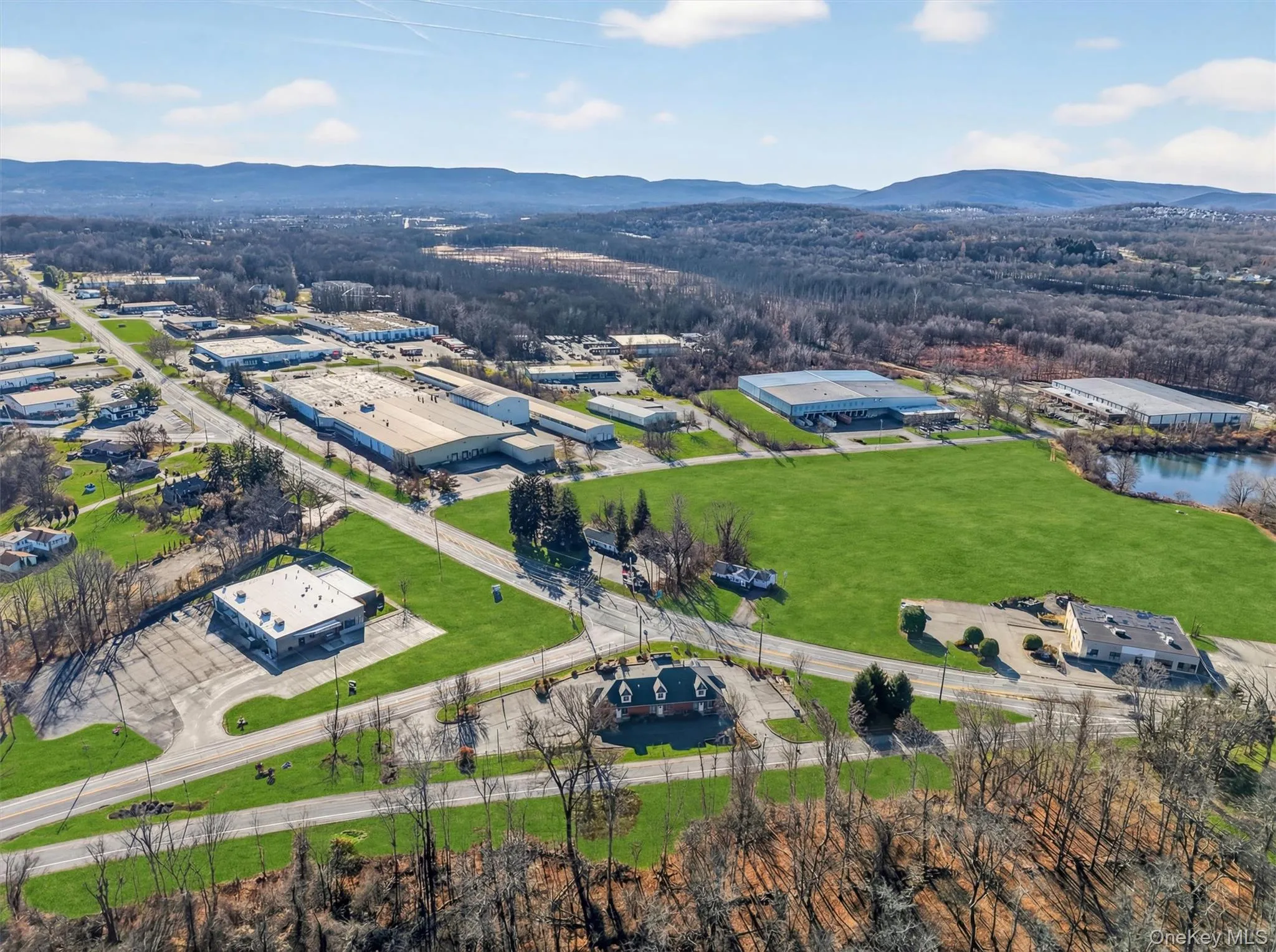 Drone / aerial view of a mountainous background Drone / aerial view of a mountainous background