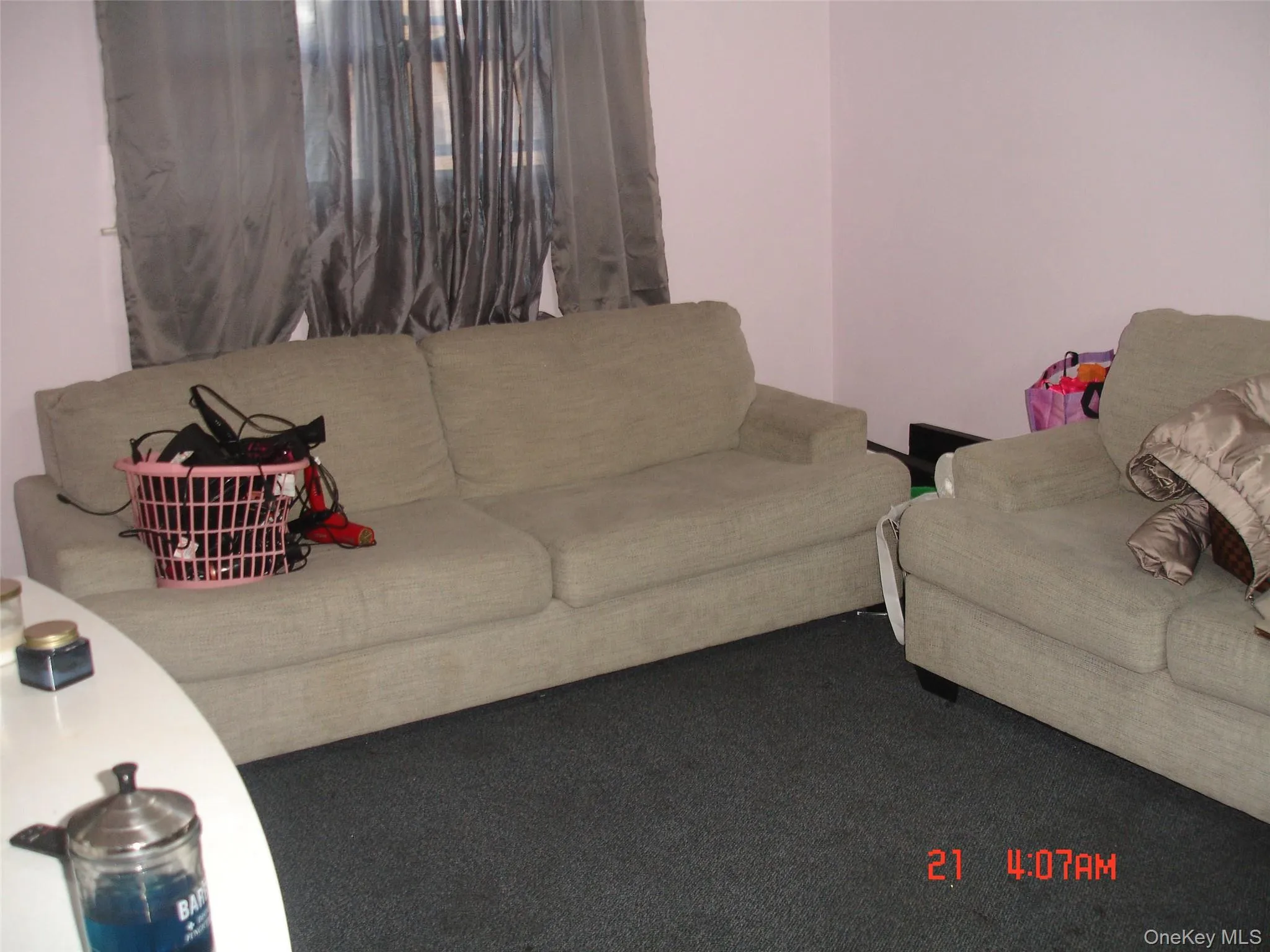 View of carpeted living room View of carpeted living room